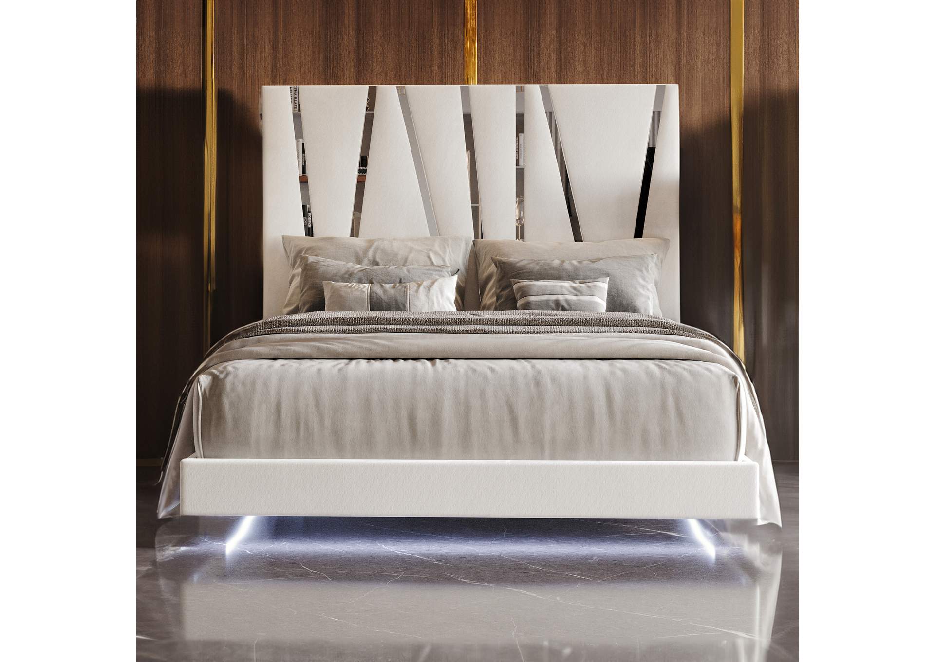 Europa - California King Bed With 2 Nightstand And Panels