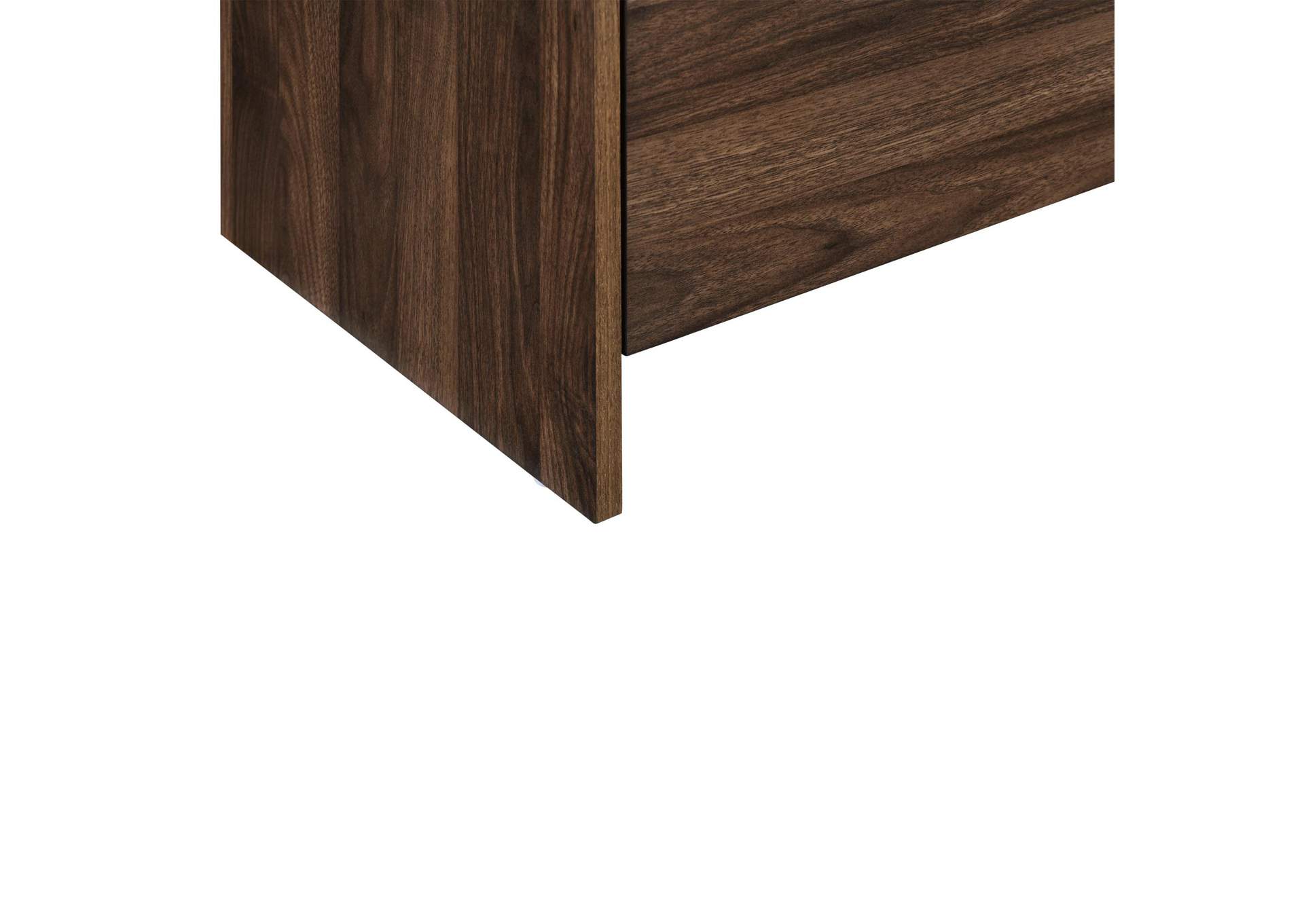 MARA TWO DRAWER END TABLE - BEDSIDE TABLE - WALNUT image 9