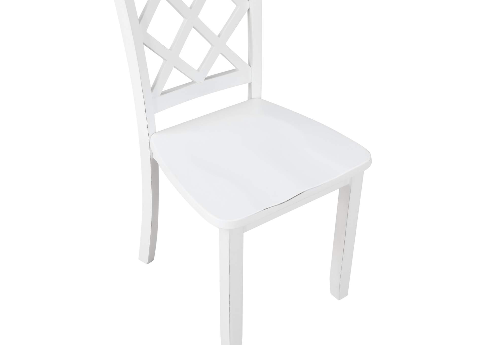 TRELLIS DINING CHAIR - 2 PER CARTON - WHITE