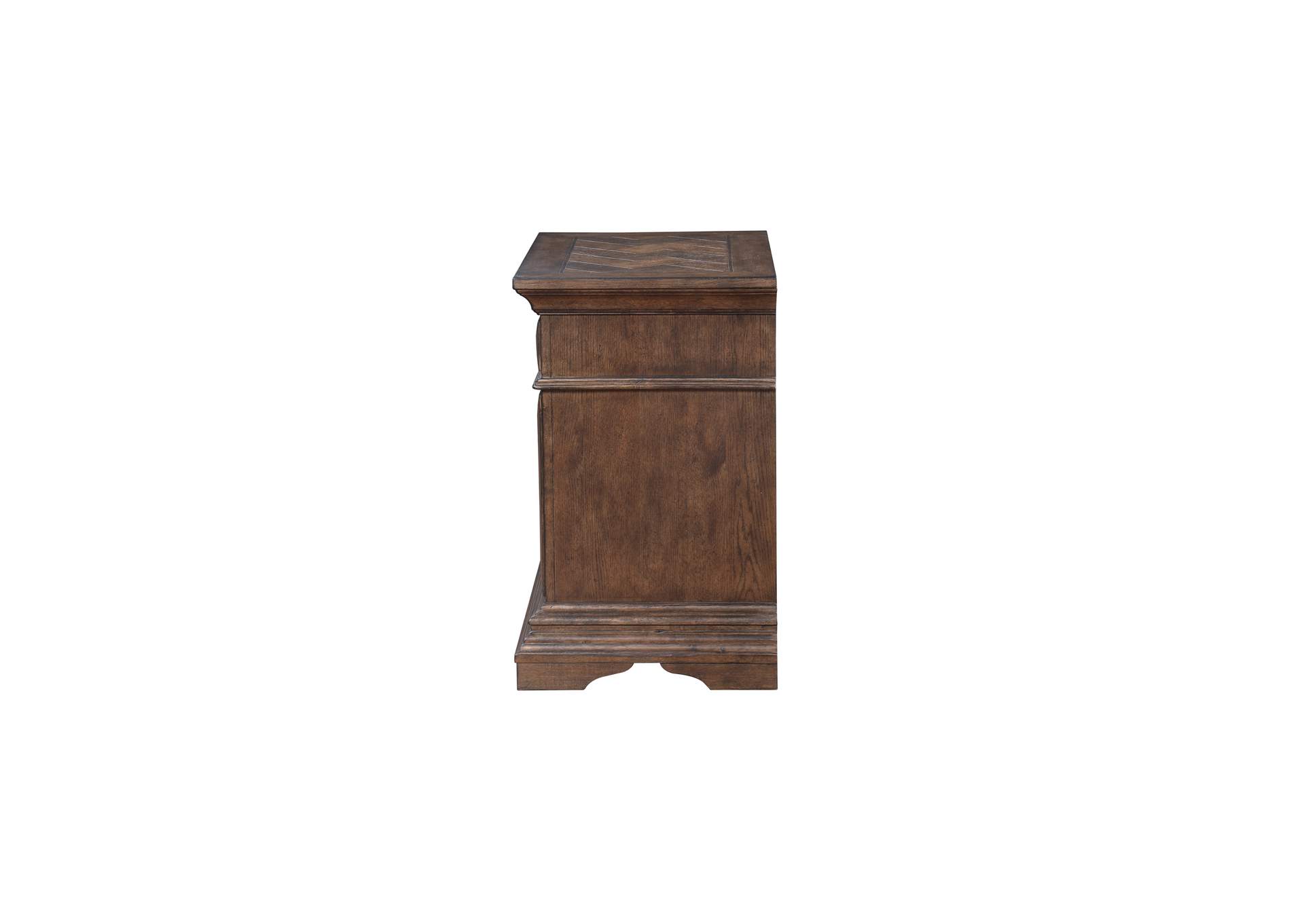 MAR VISTA CALIFORNIA KING 4 PIECE - BED, DRESSER, MIRROR, NIGHTSTAND - WALNUT