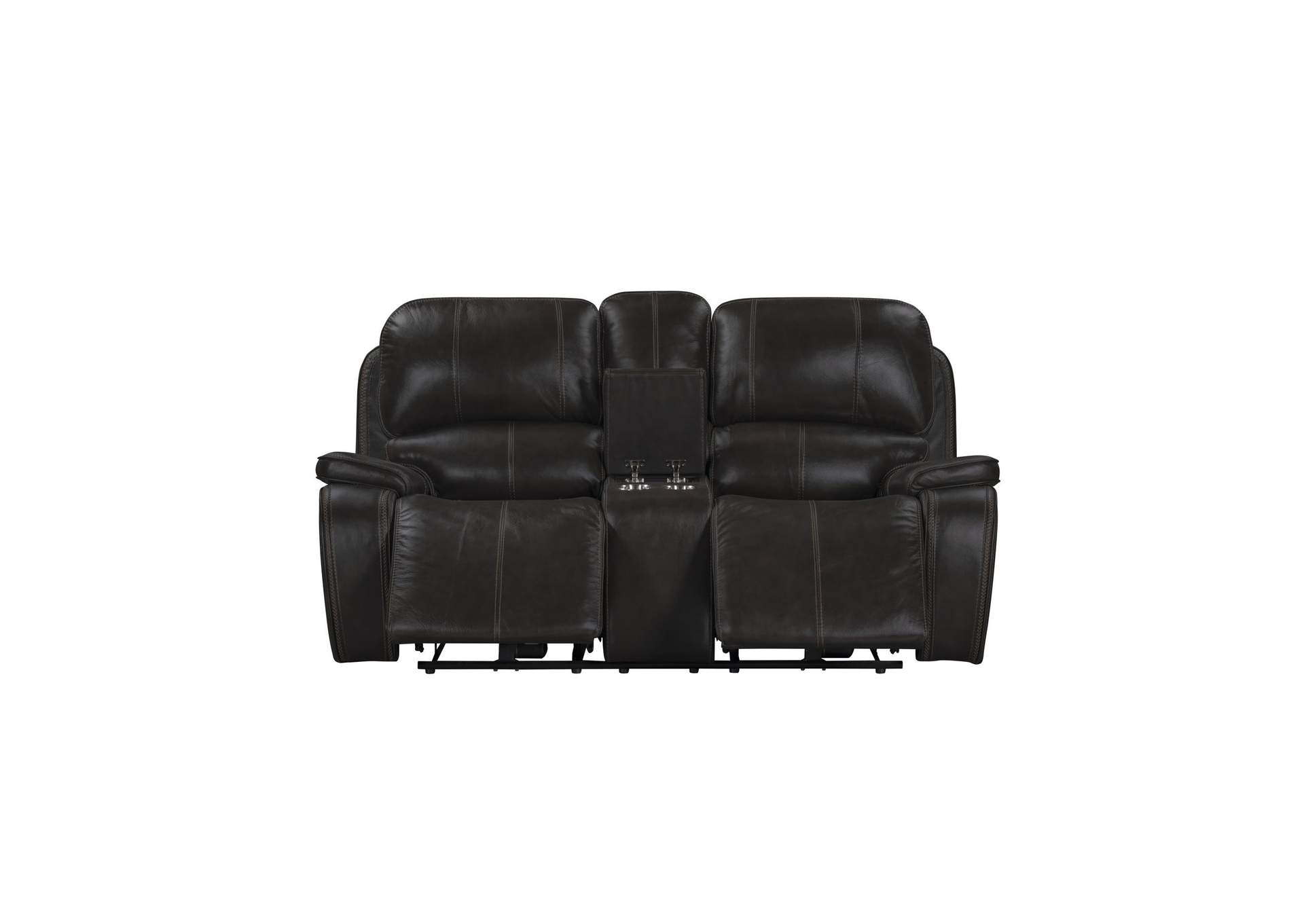 BROOKINGS CONSOLE LOVESEAT WITH DUAL RECLINERS - CHARCOAL image 5