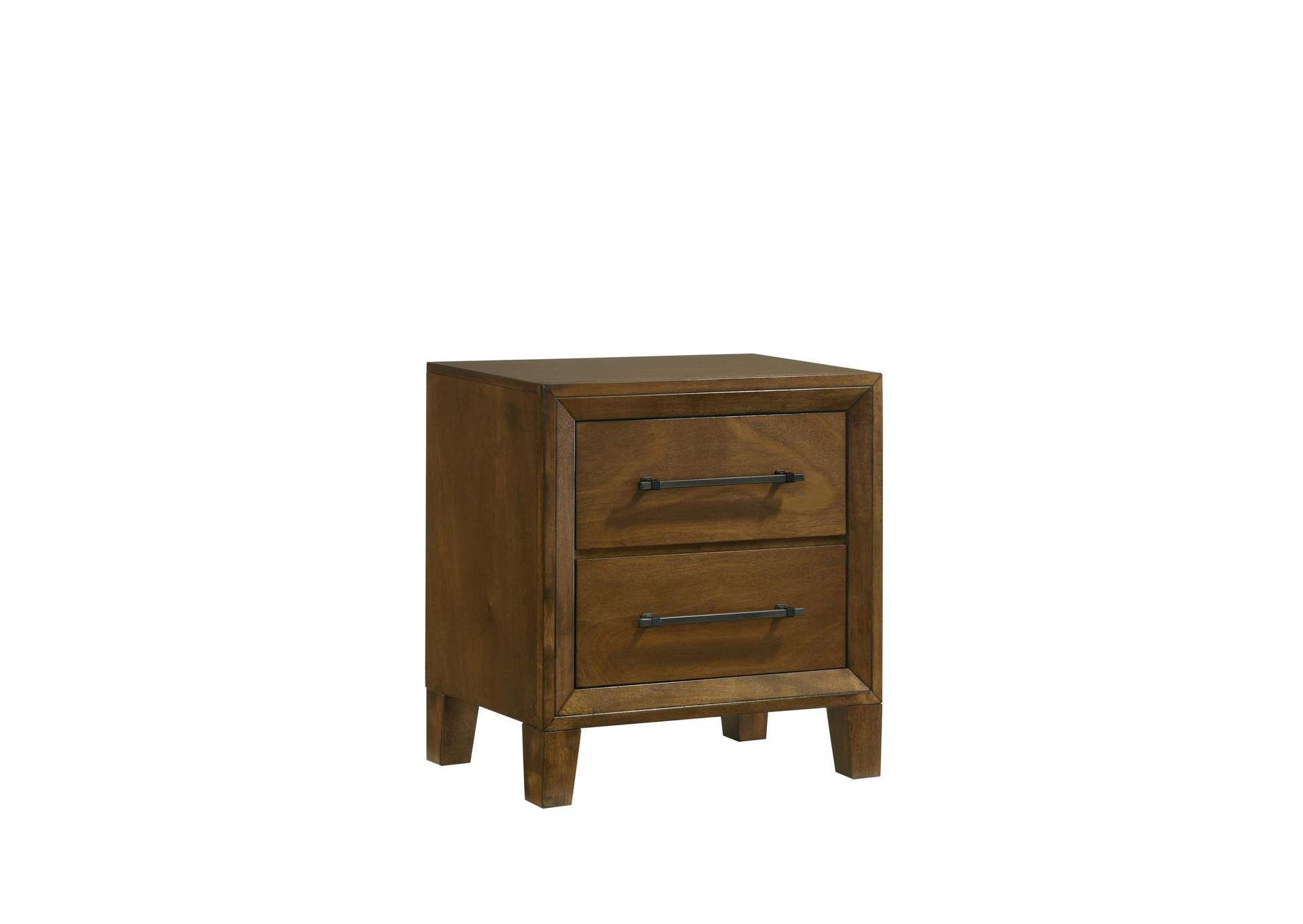 BALLARD 2 DRAWER NIGHTSTAND - WALNUT image 1