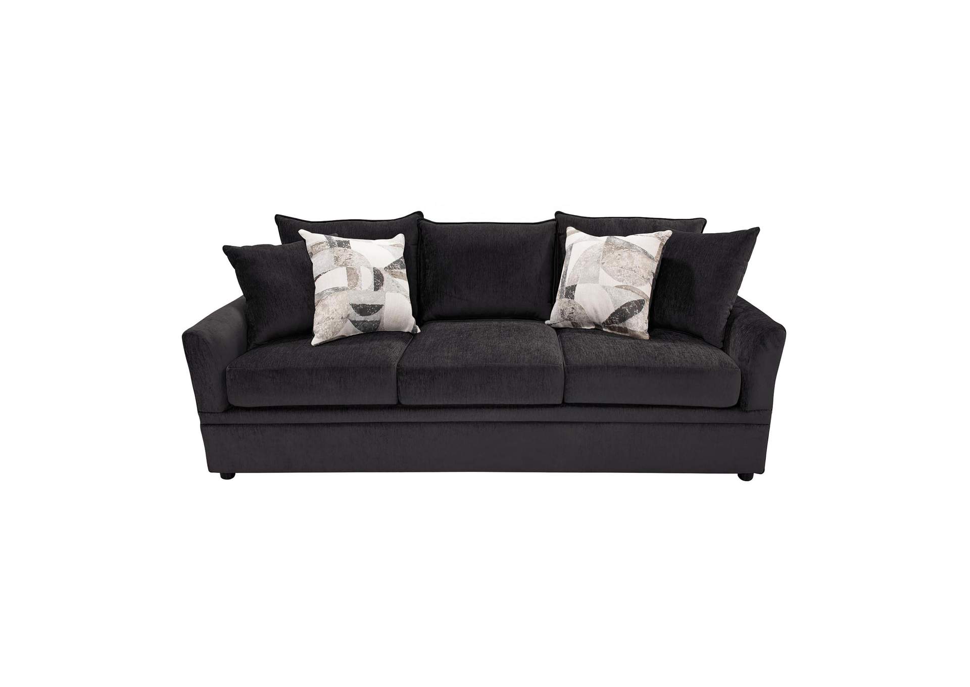 SYLVIE SOFA WITH 4 ACCENT PILLOWS - LUSH MINK - GRAY image 3