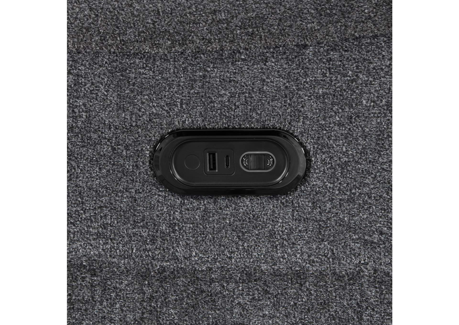 REDONDO GLIDER RECLINER WITH HEAT, MASSAGE, POWER FOOT REST - DARK - GRAY image 7