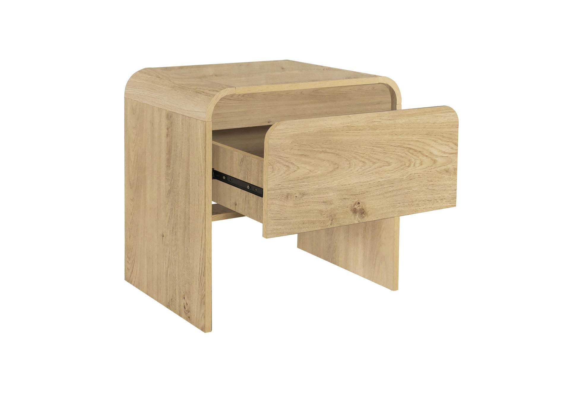 MARA ONE DRAWER END TABLE - BEDSIDE TABLE - NATURAL image 4