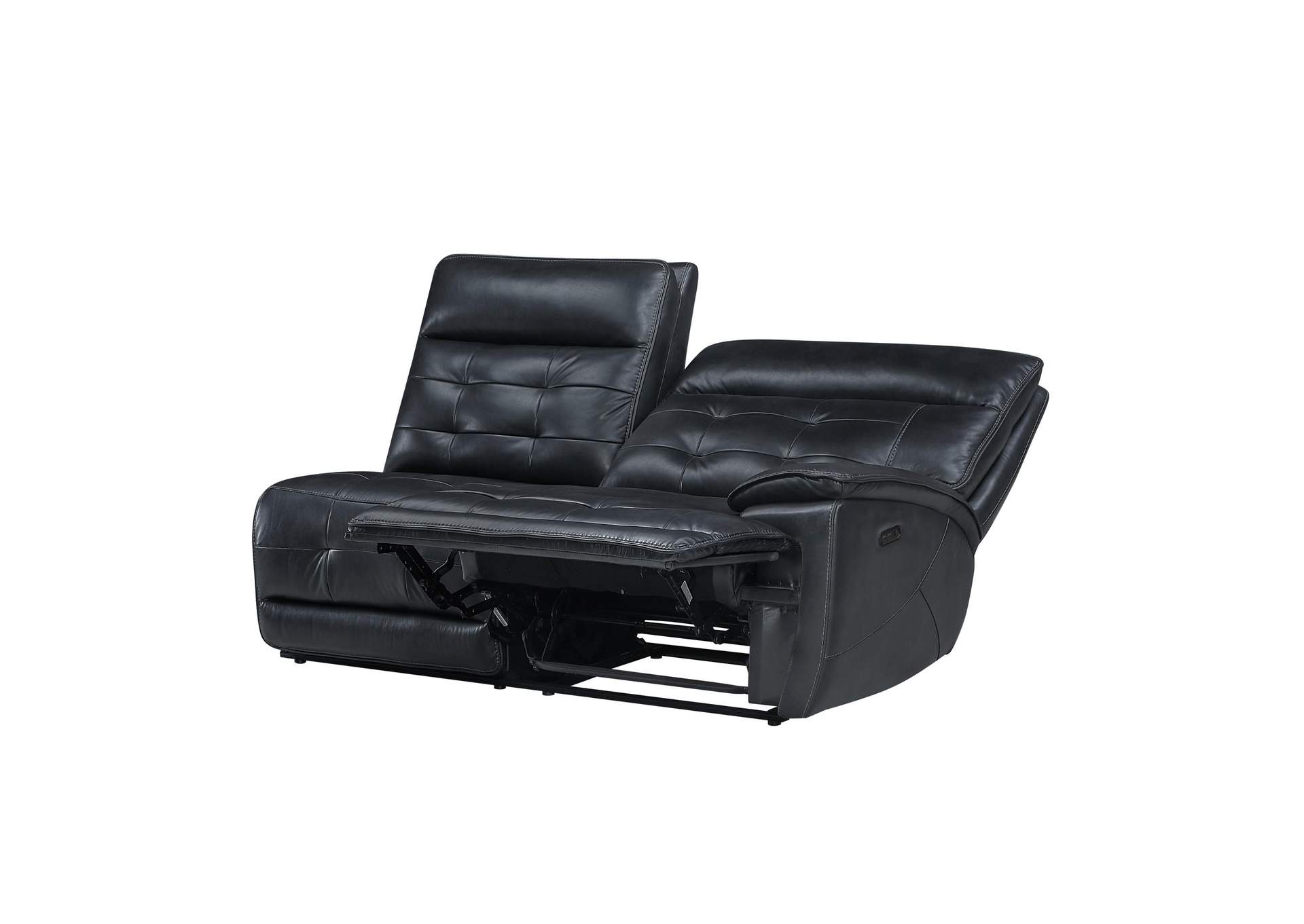 WARNER RIGHT ARM FACING LOVESEAT WITH 1 POWER FOOT REST AND HEAD REST - BLACK image 5
