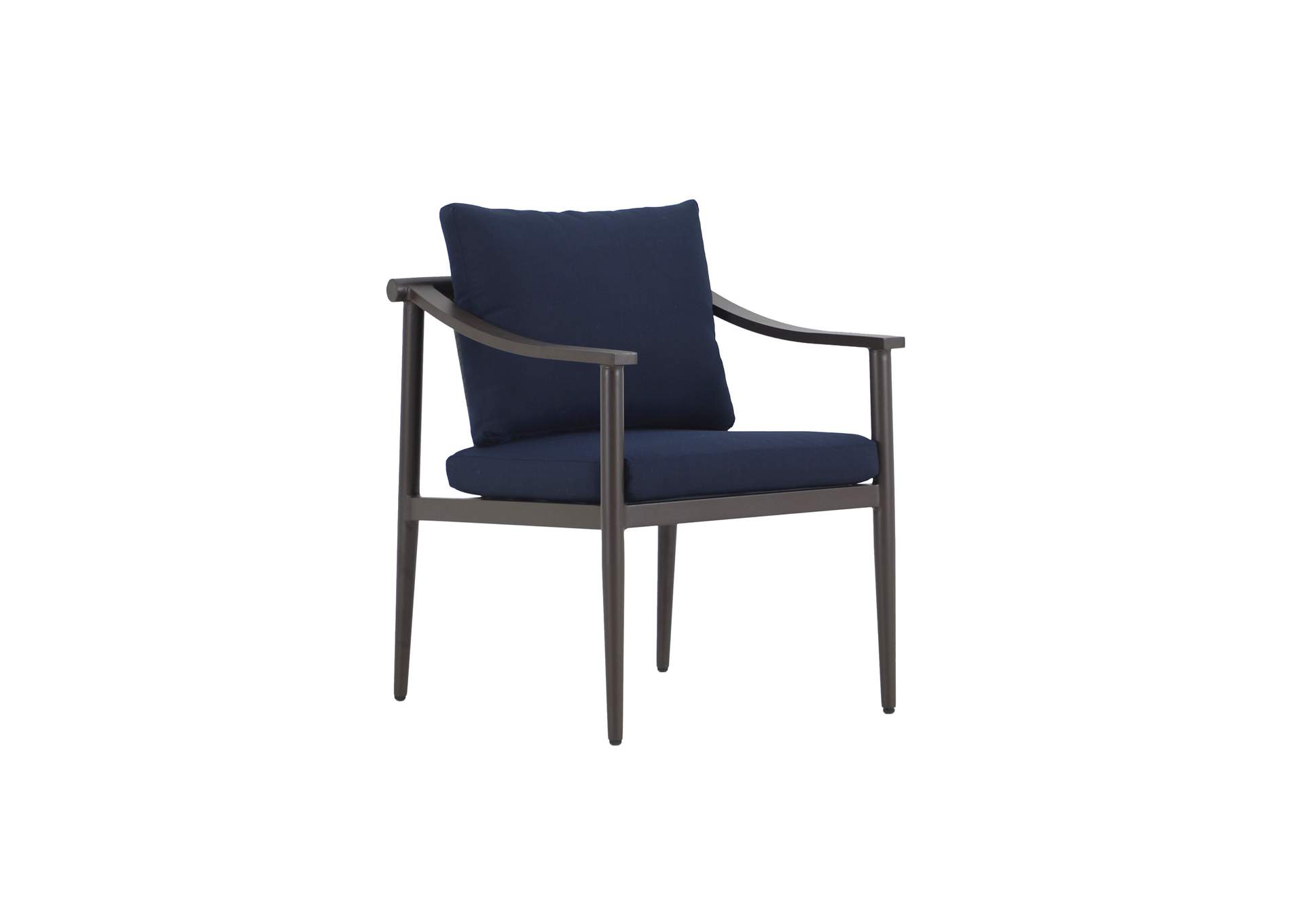MOANA PATIO SIDE CHAIR, BLUE CUSHIONS - 2 PER CARTON image 1