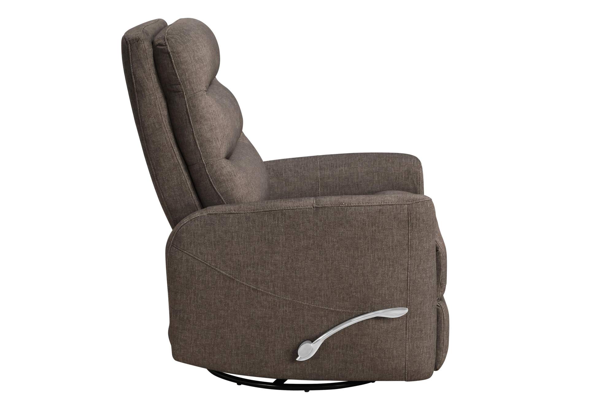 TAKAMI SWIVEL RECLINER - CHOCOLATE POLY image 5