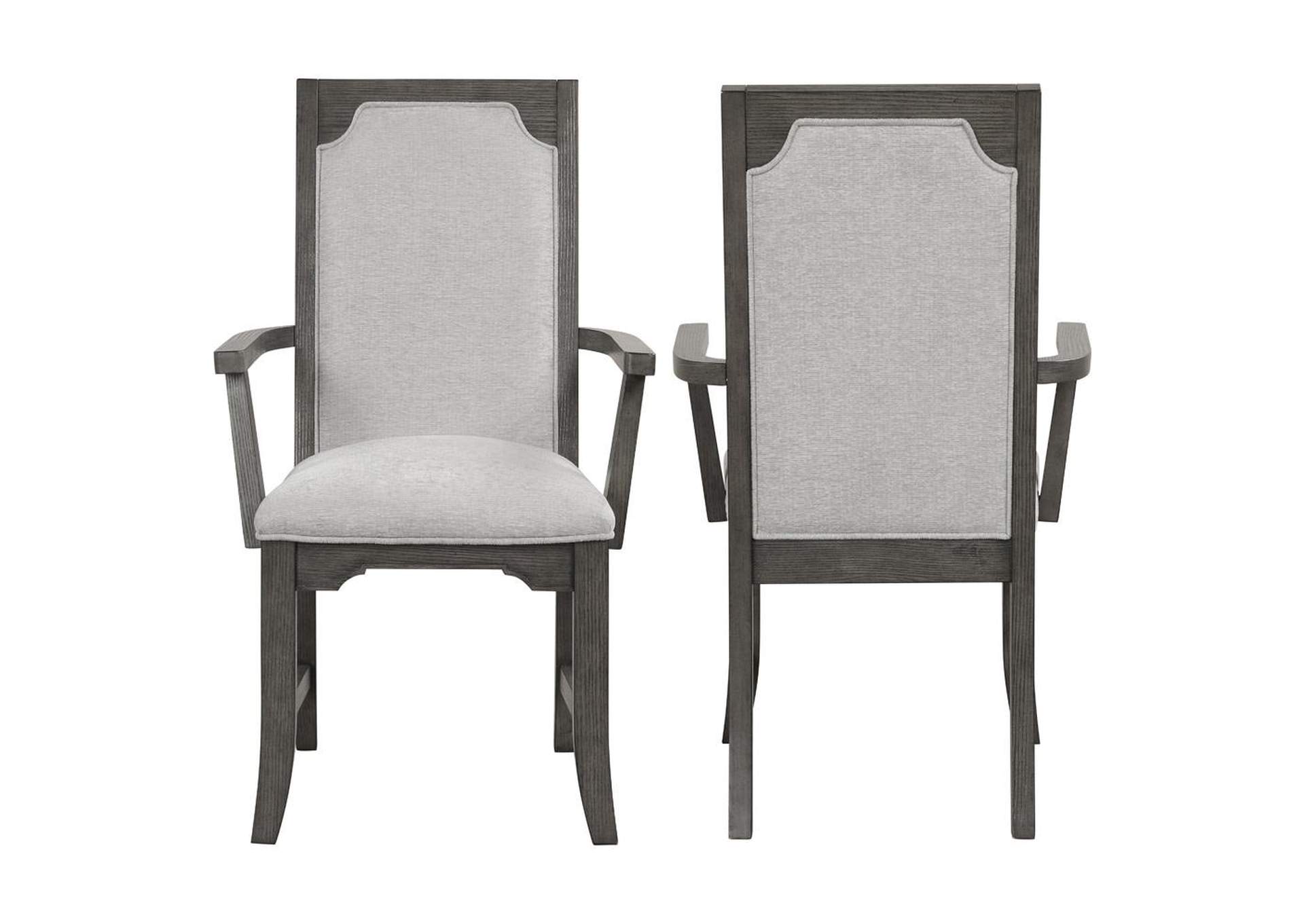 LISBON DINING ARM CHAIR - 2 PER CARTON - GRAY image 7