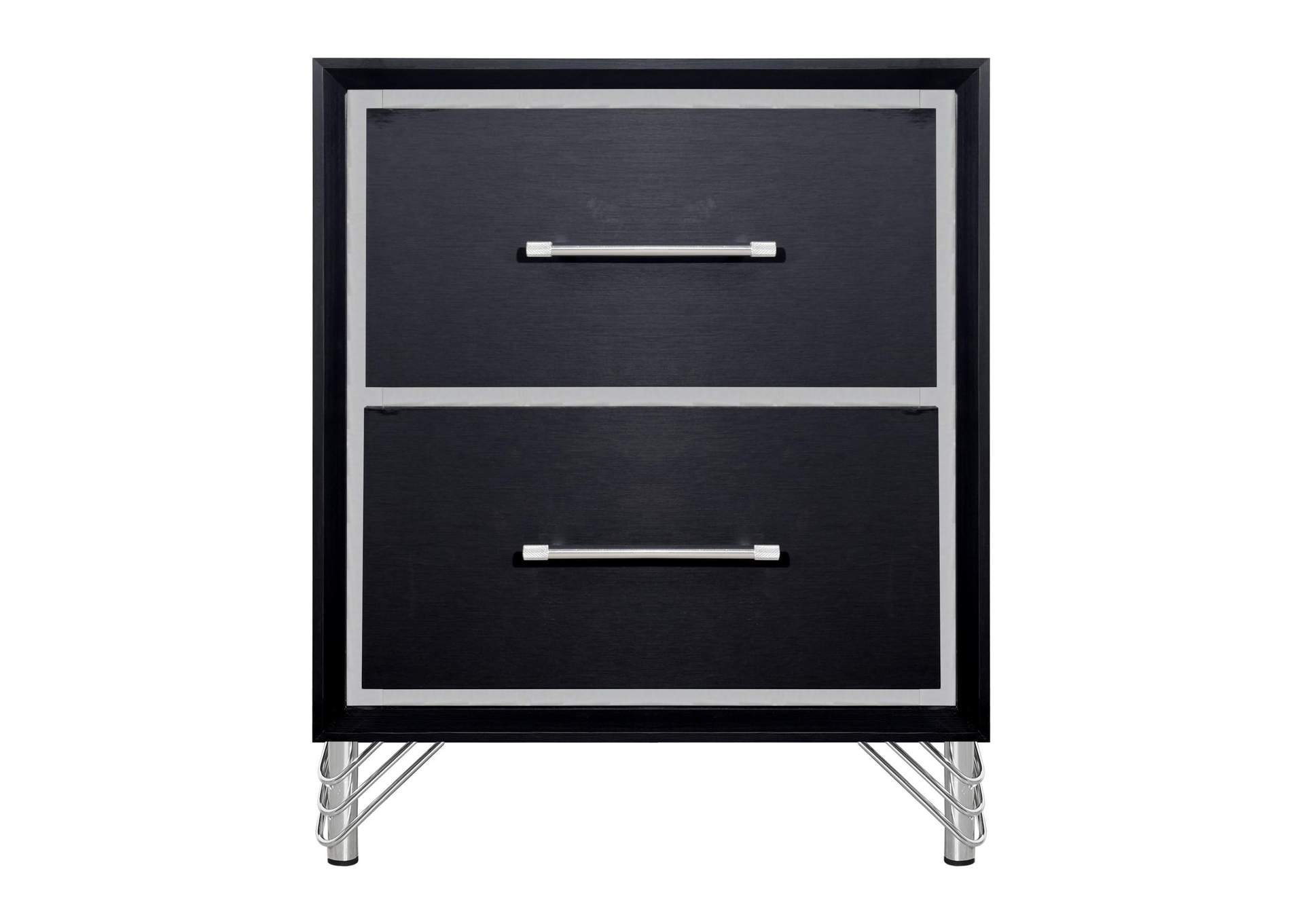 AVA 2 DRAWER NIGHTSTAND - EBONY image 3