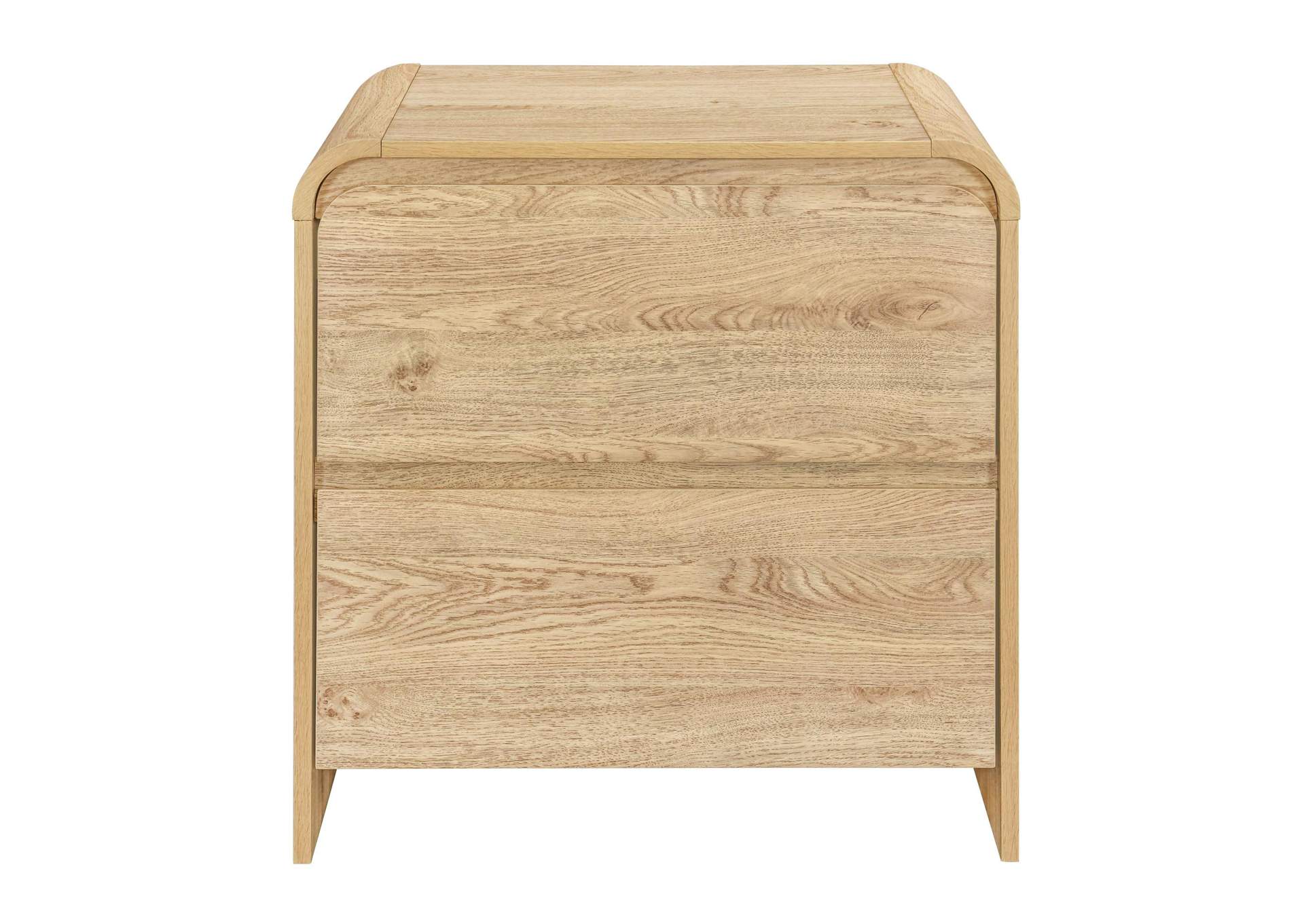 MARA TWO DRAWER END TABLE - BEDSIDE TABLE - NATURAL image 3
