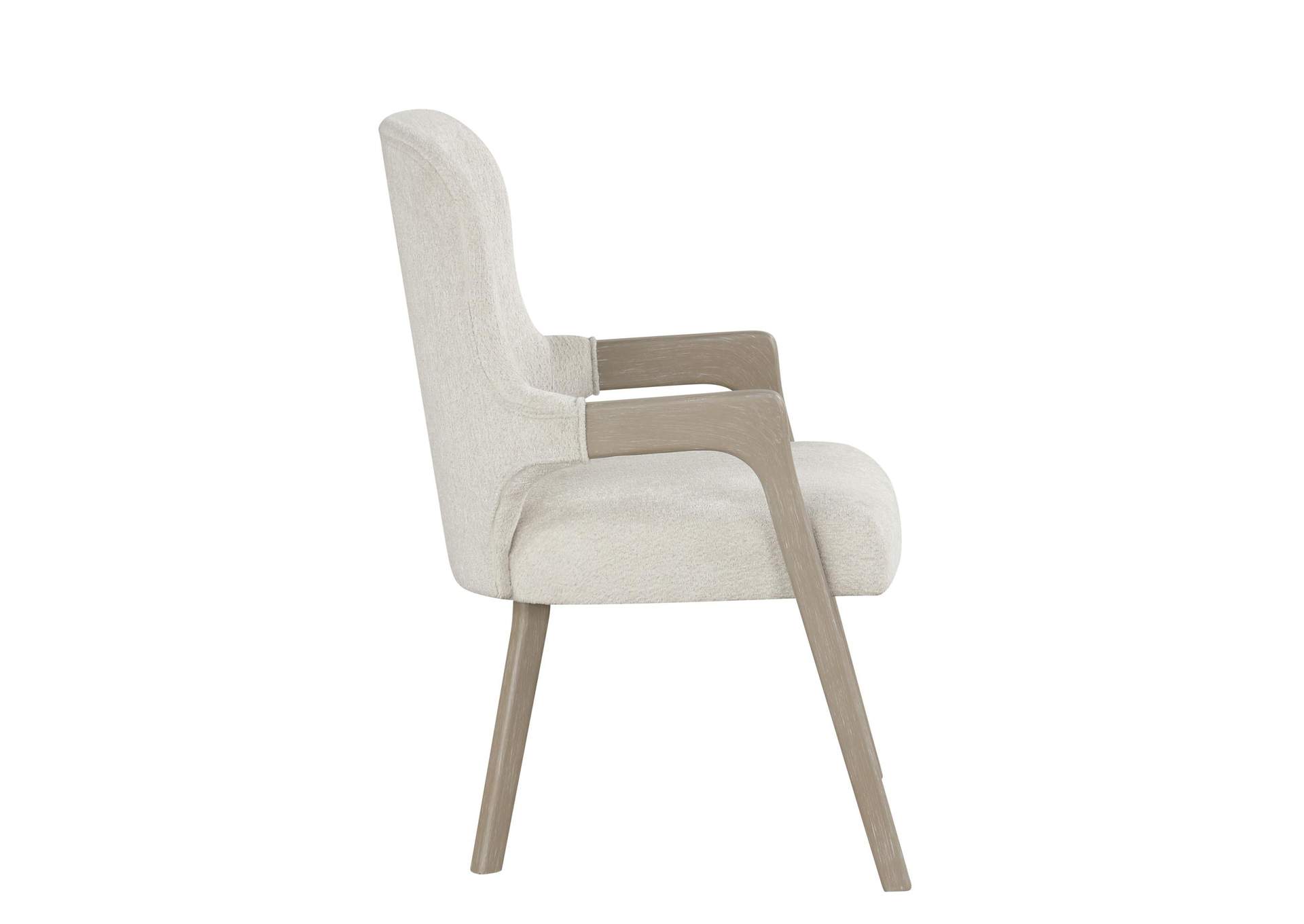 GWENDOLYN UPHOLSTERED ARM CHAIR - 2 PER CARTON - CERUSED TAUPE image 4