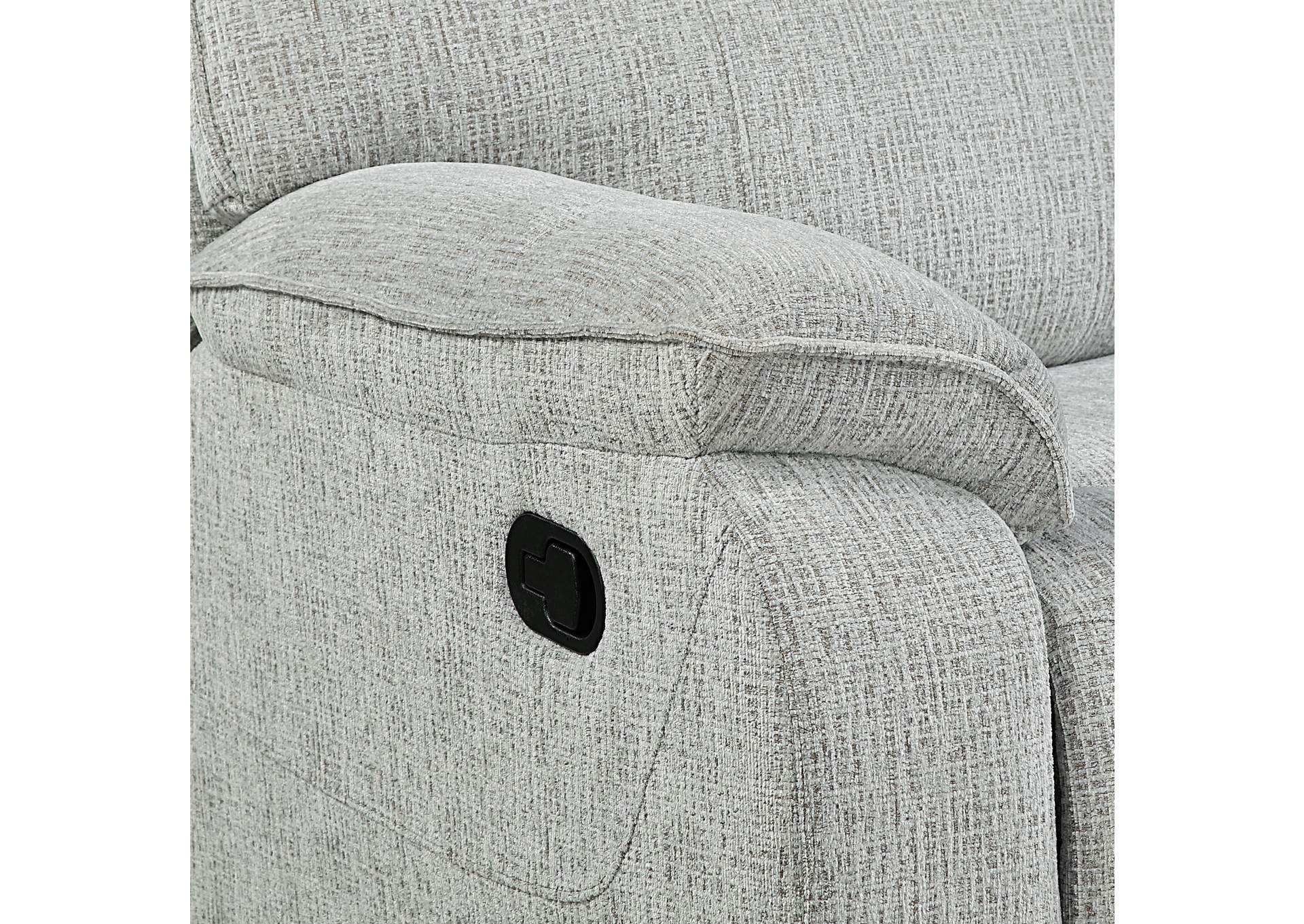 CHABLIS GLIDER RECLINER WITH HEAT AND MASSAGE - MIST GRAY image 7