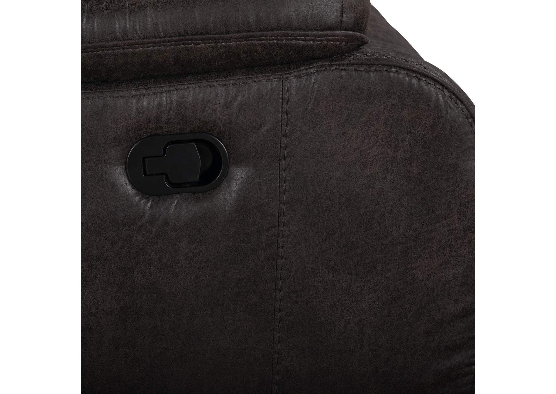 BROOKINGS CONSOLE LOVESEAT WITH DUAL RECLINERS - CHARCOAL image 7