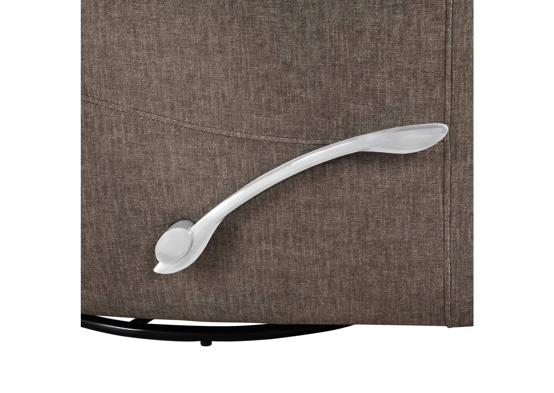 TAKAMI SWIVEL RECLINER - CHOCOLATE POLY image 6