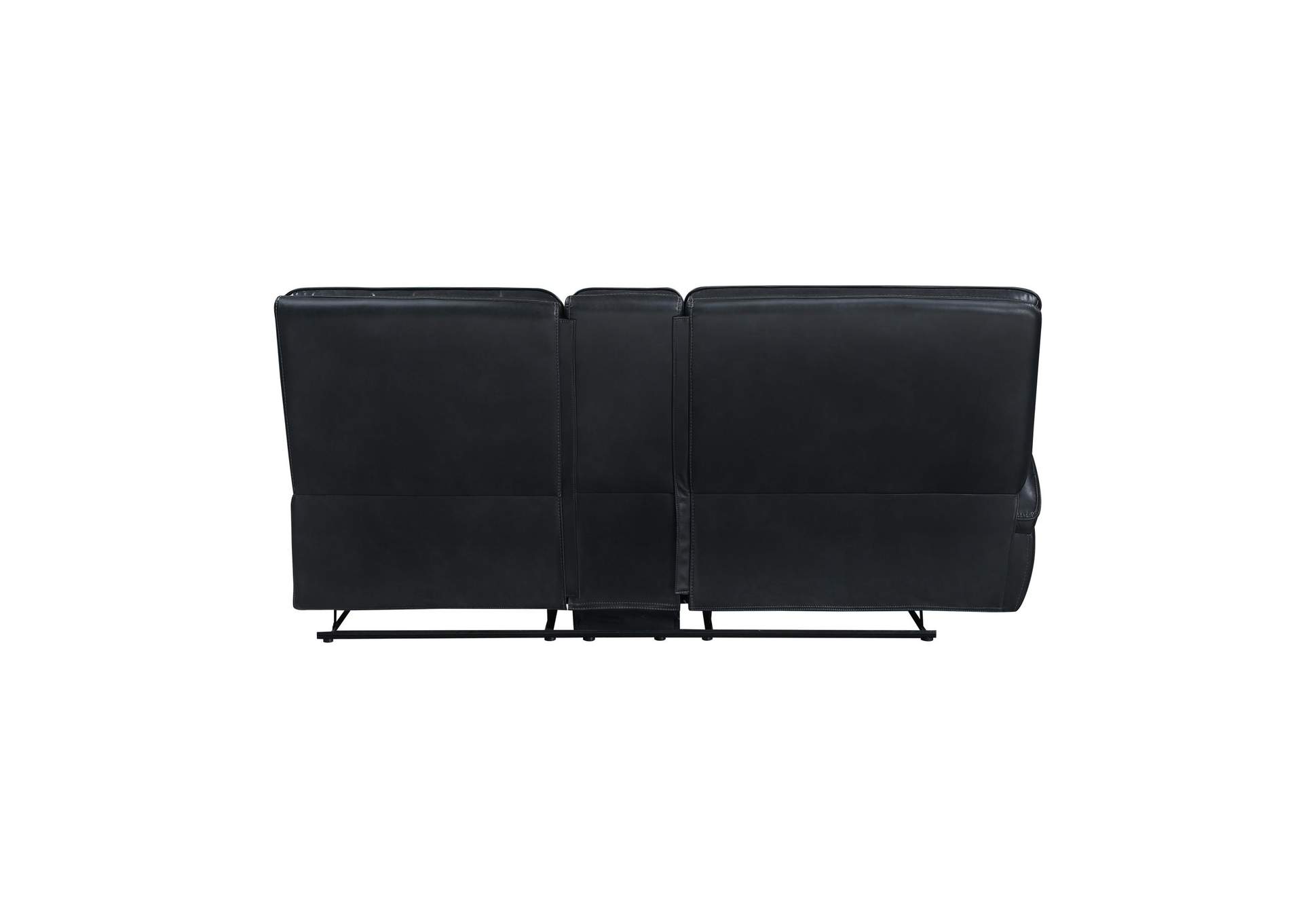 WARNER LEFT ARM FACING CONSOLE LOVESEAT WITH 2 POWER FOOT REST AND HEAD REST - BLACK image 7