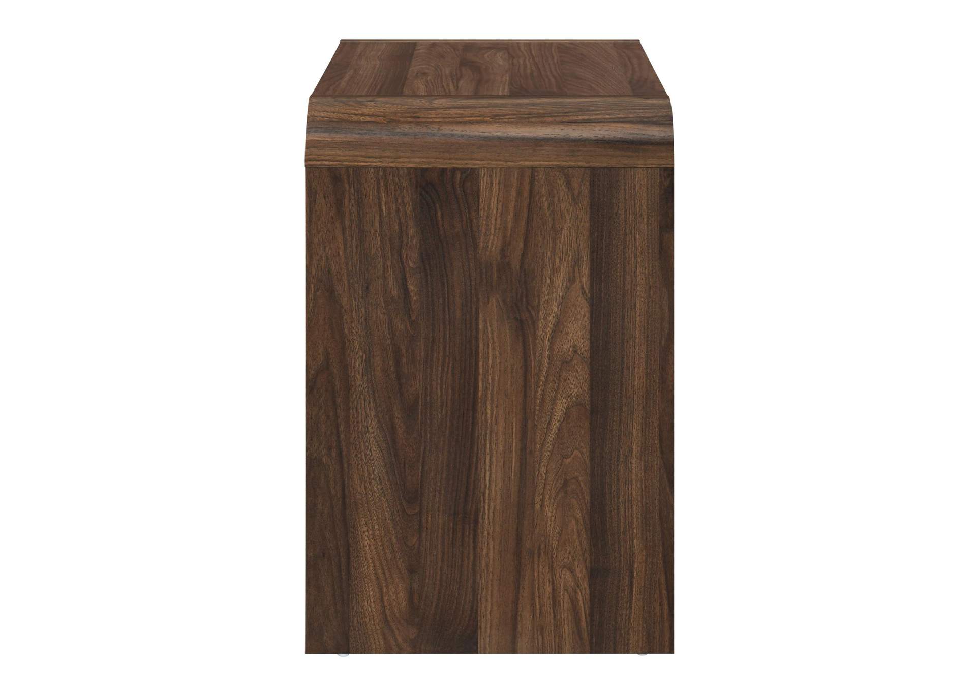 MARA TWO DRAWER END TABLE - BEDSIDE TABLE - WALNUT image 4