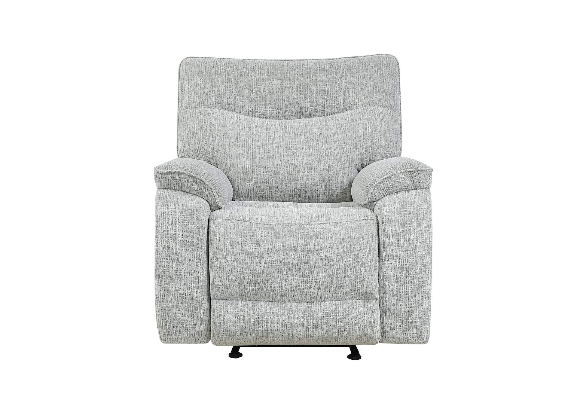 CHABLIS GLIDER RECLINER WITH HEAT AND MASSAGE - MIST GRAY image 3