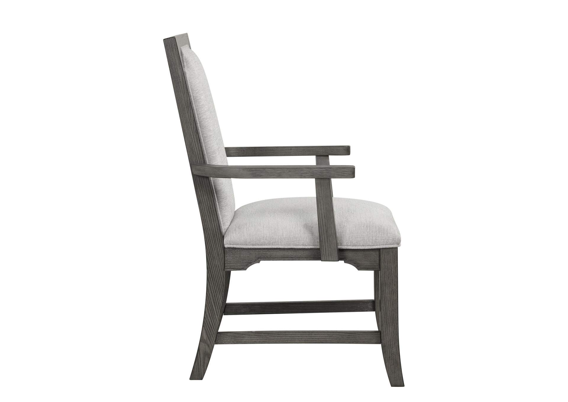 LISBON DINING ARM CHAIR - 2 PER CARTON - GRAY image 4