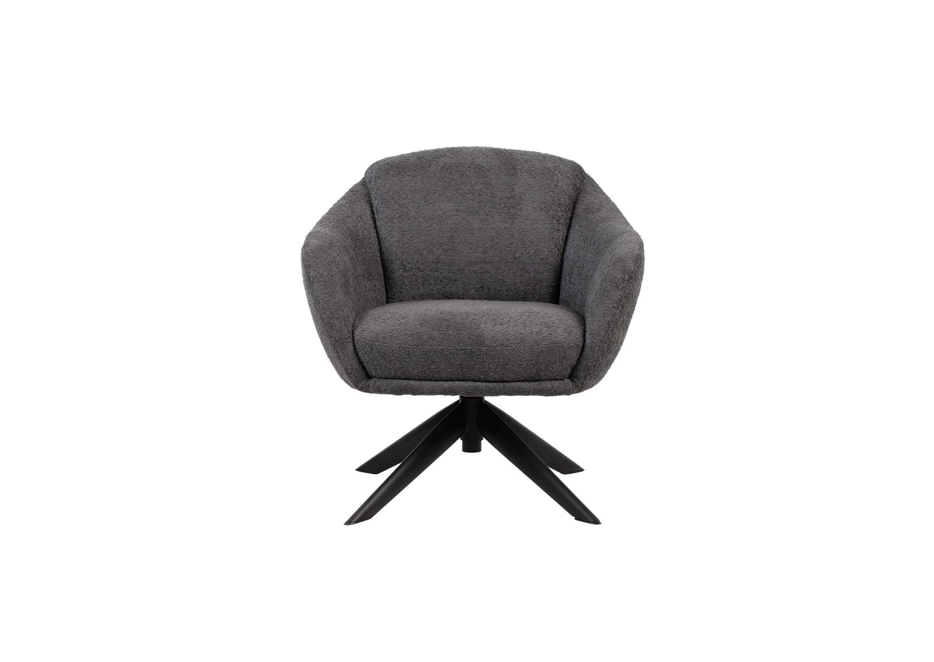 FLEMING BOUCLE SWIVEL LOUNGE CHAIR - 1 PER CARTON - GRAY image 3