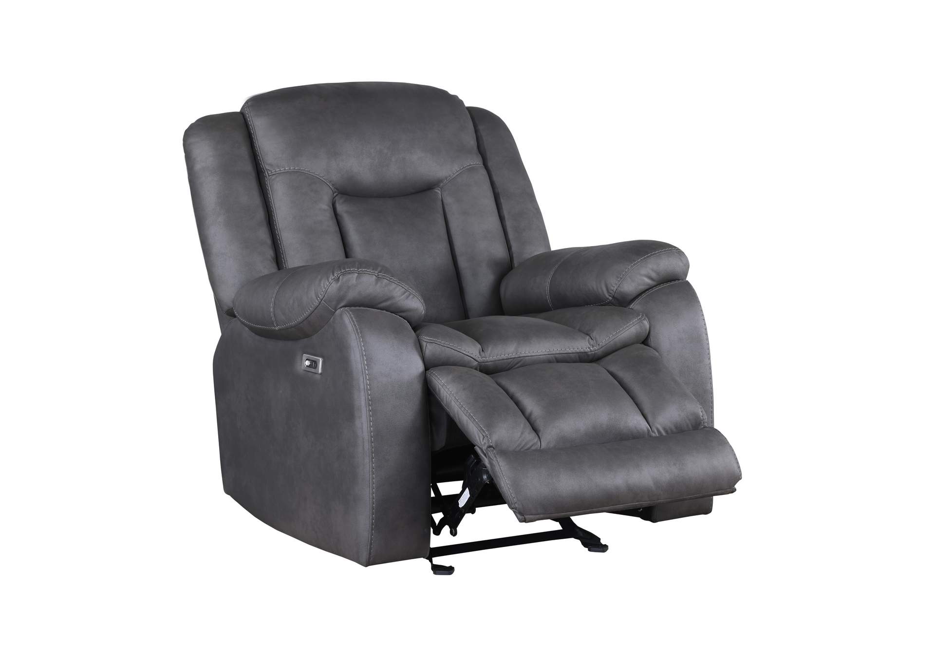 MORELLO GLIDER RECLINER WITH POWER FOOT REST - GRAY