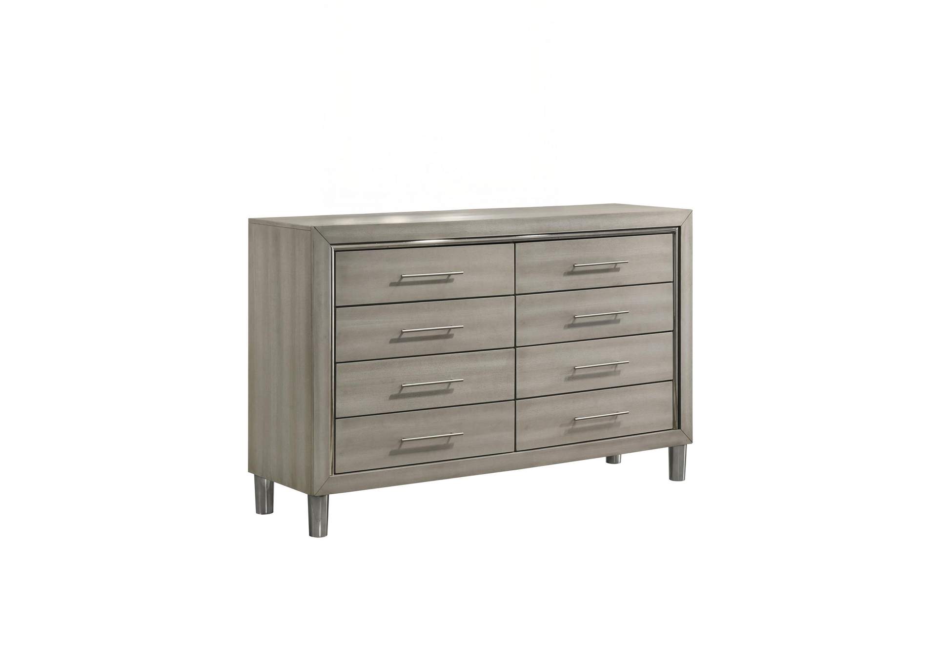 LENNOX 8 DRAWER DRESSER - GRAY image 1