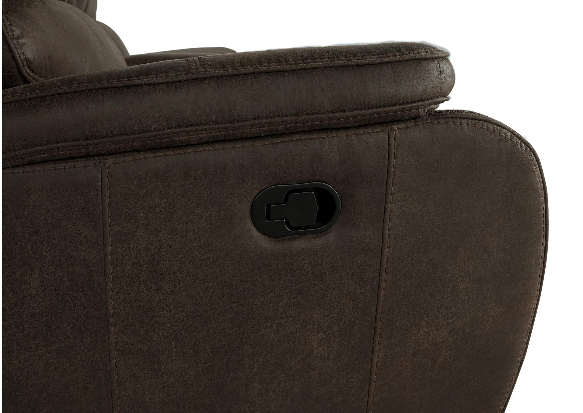 Brookings Sofa With Dual Recliner - Brown