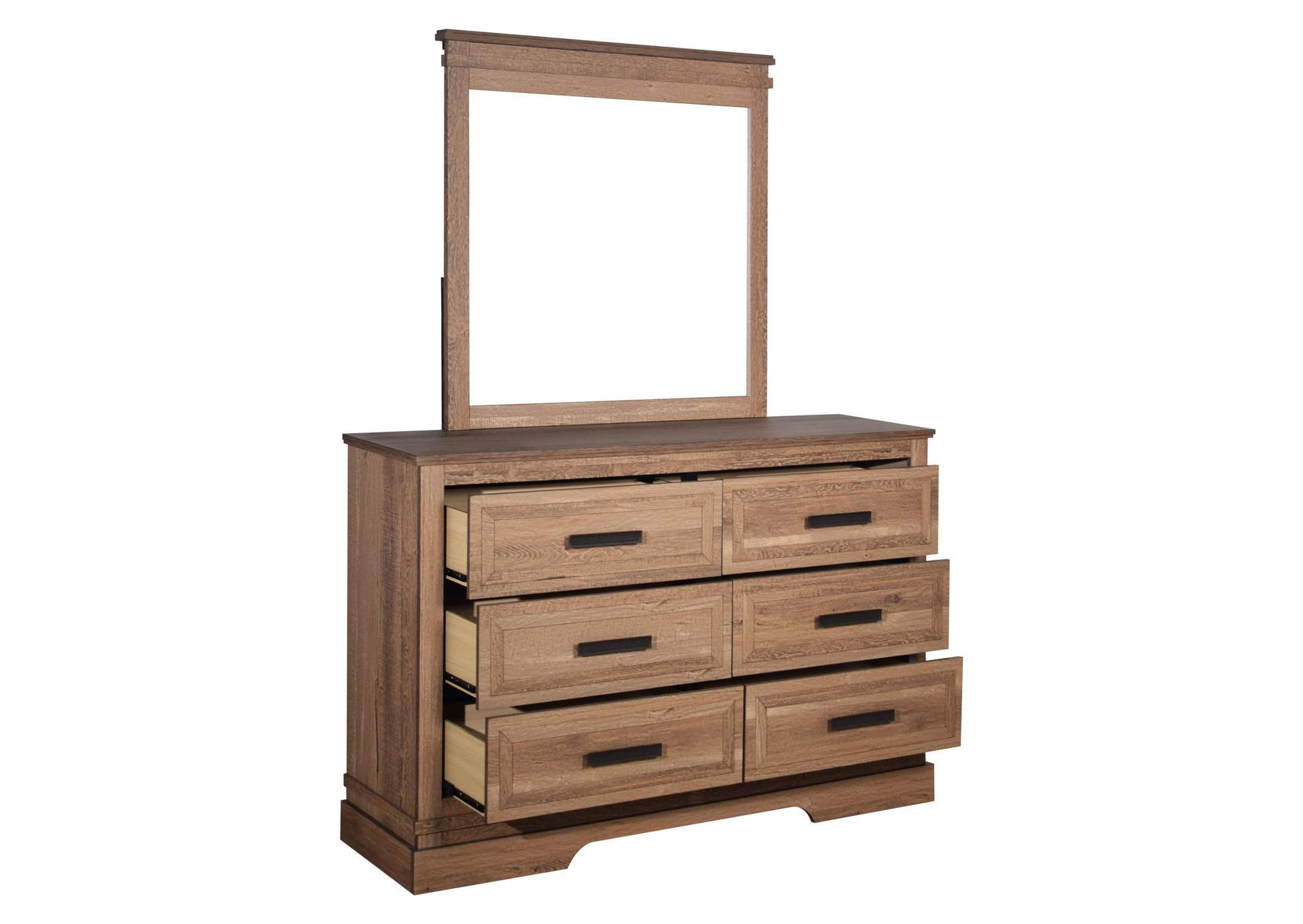 COVENTRY HALL MIRROR - PECAN image 4