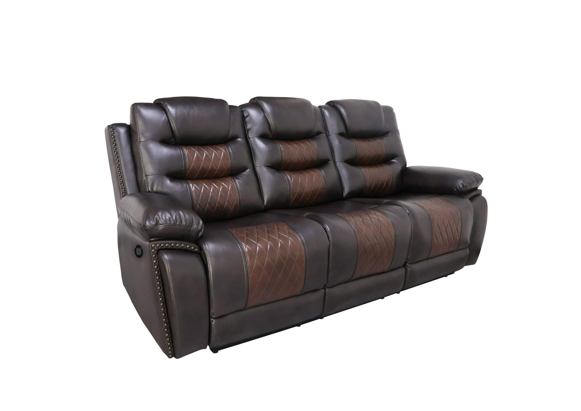 Nikko Sofa With Power Foot Rest - Brown