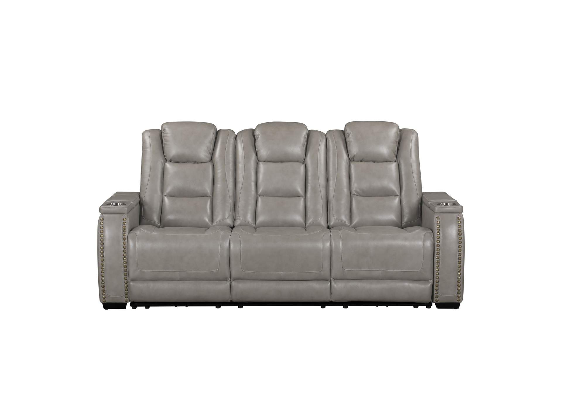 BRECKENRIDGE II SOFA WITH DUAL RECLINER - LIGHT - GRAY