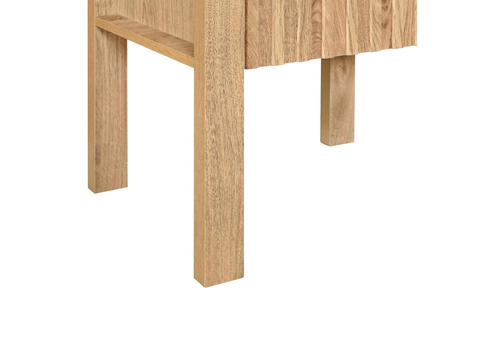 THAYER ONE DRAWER END TABLE - BEDSIDE TABLE - NATURAL image 8