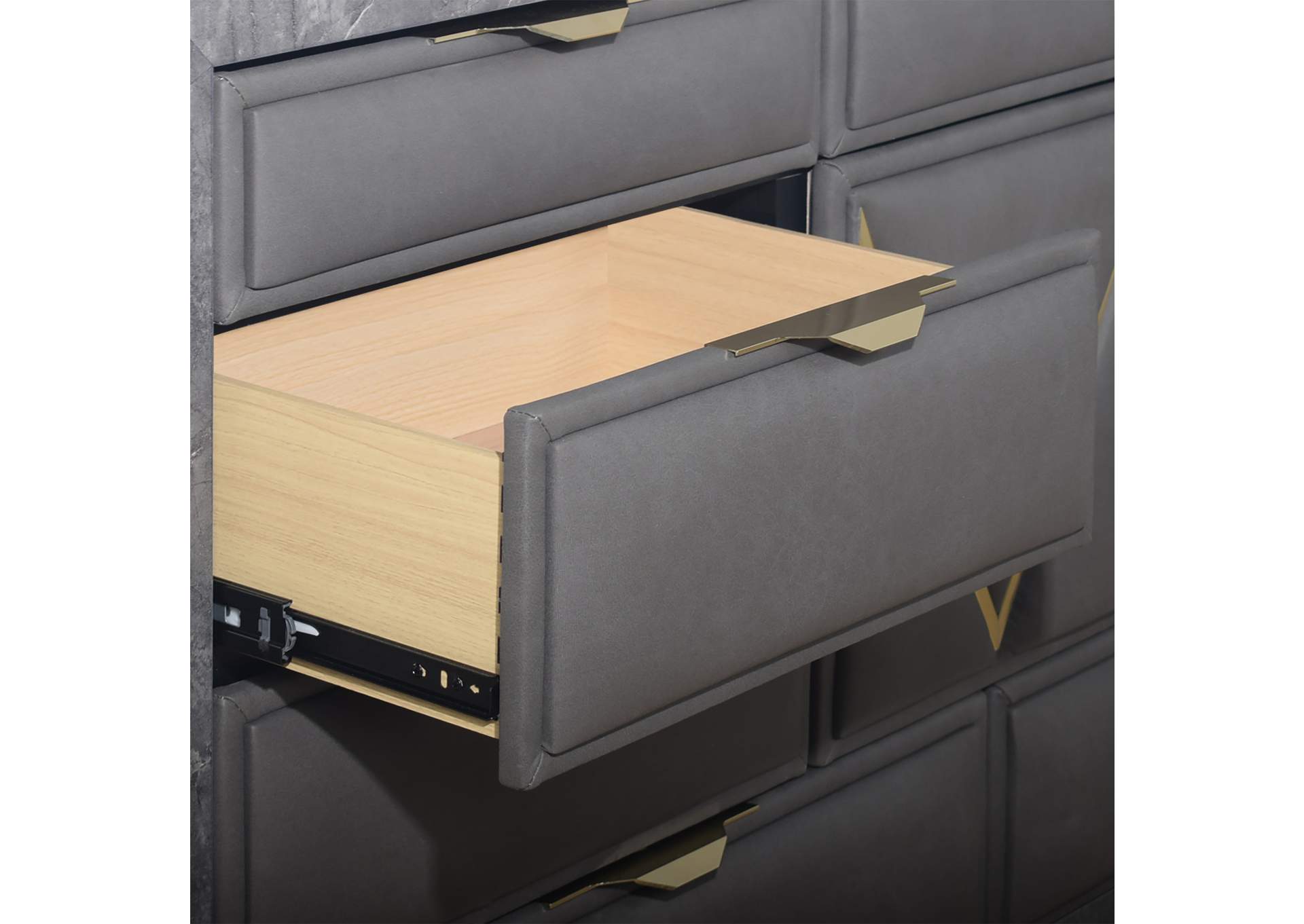 SYMMETRY 10 DRAWER DRESSER - CHARCOAL image 6