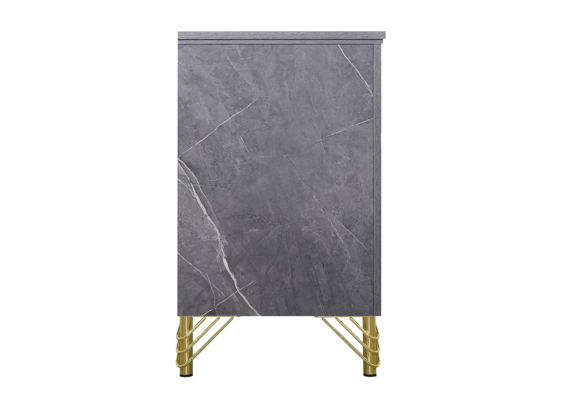 SYMMETRY 2 DRAWER NIGHTSTAND - CHARCOAL image 5