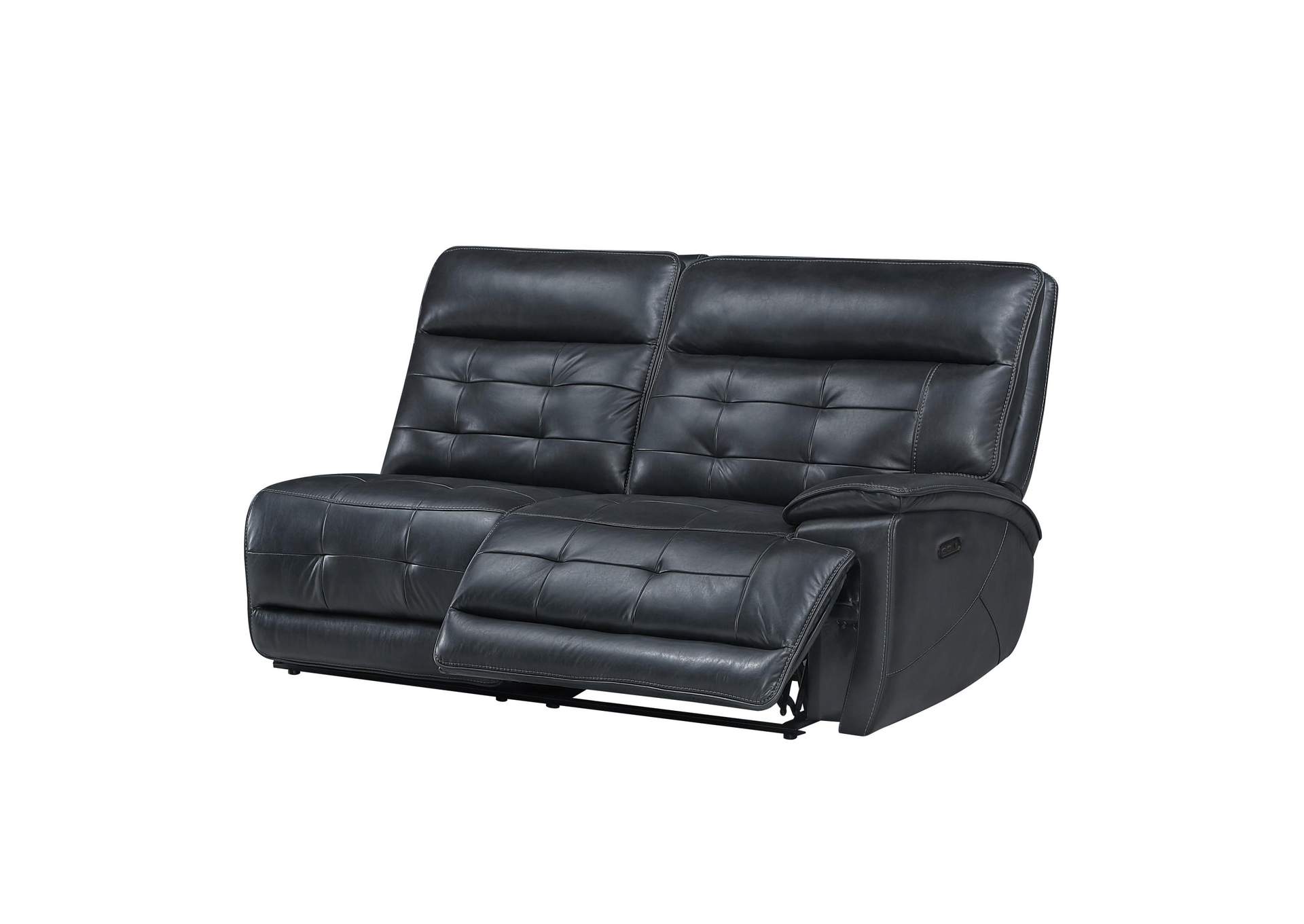 WARNER RIGHT ARM FACING LOVESEAT WITH 1 POWER FOOT REST AND HEAD REST - BLACK image 4