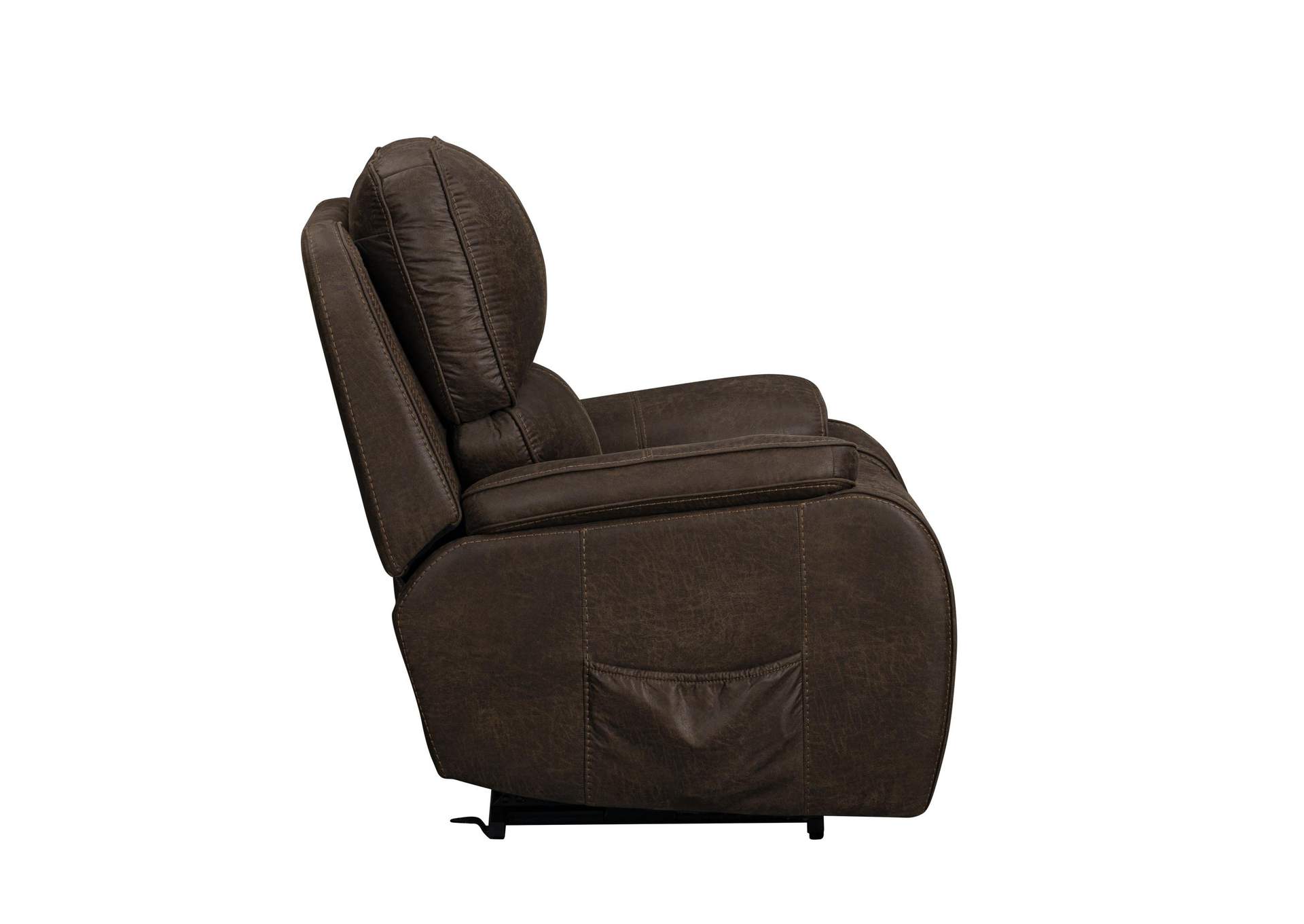 BROOKINGS POWER LIFT RECLINER WITH HEAT AND MASSAGE - BROWN image 6