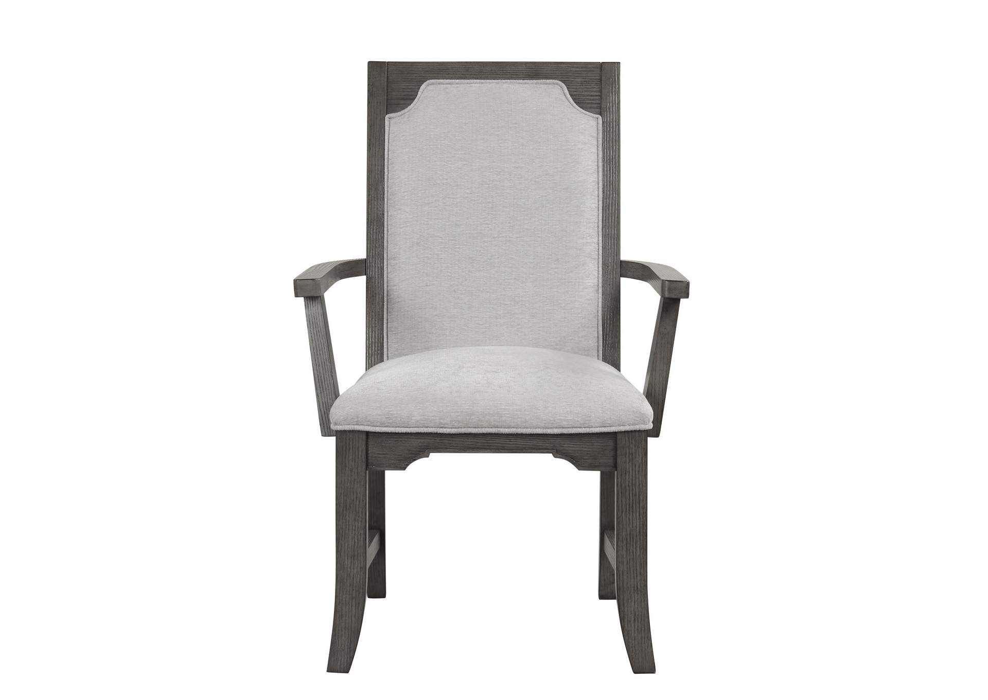 LISBON DINING ARM CHAIR - 2 PER CARTON - GRAY image 3