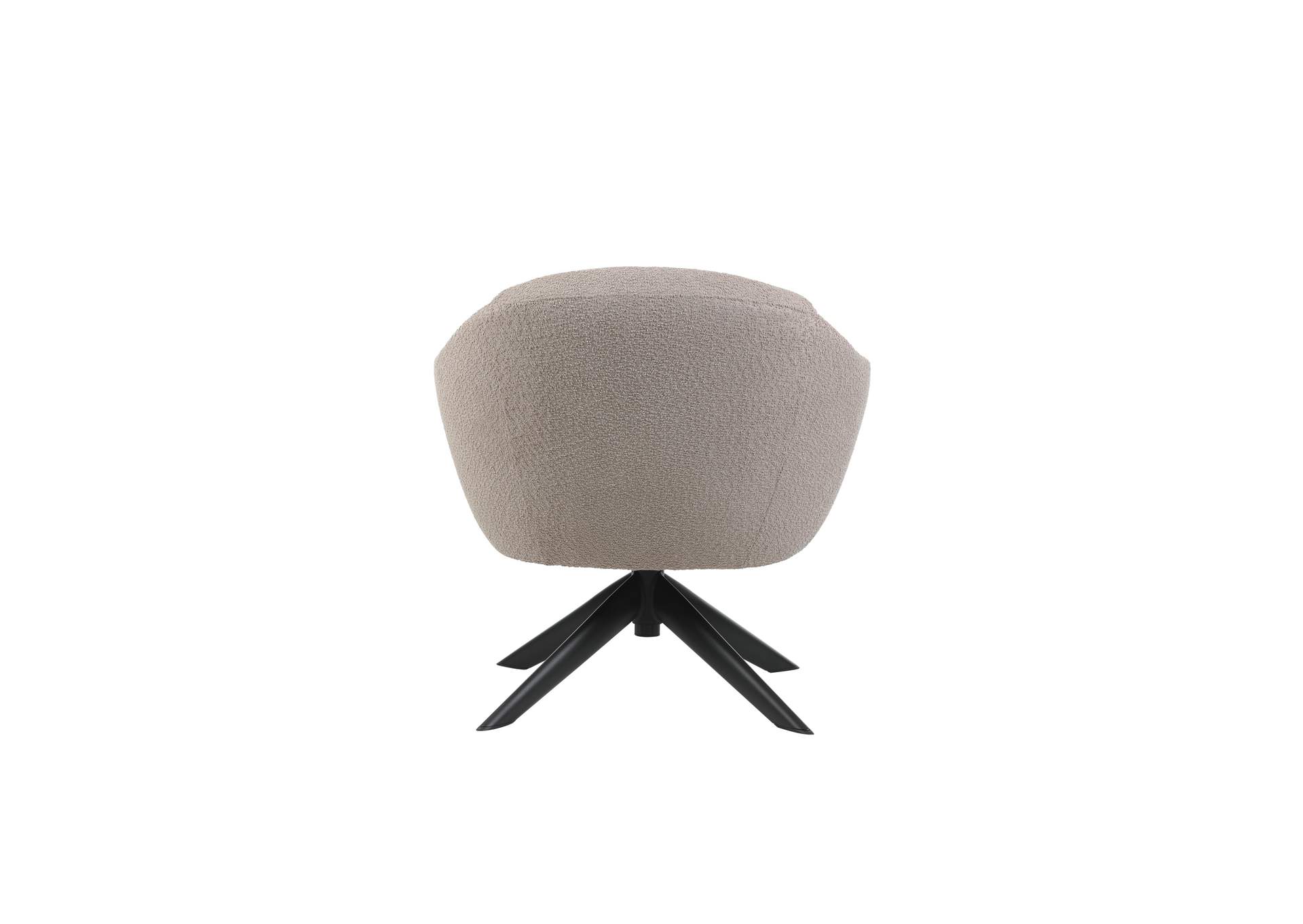 FLEMING TAUPE BOUCLE SWIVEL LOUNGE CHAIR image 7