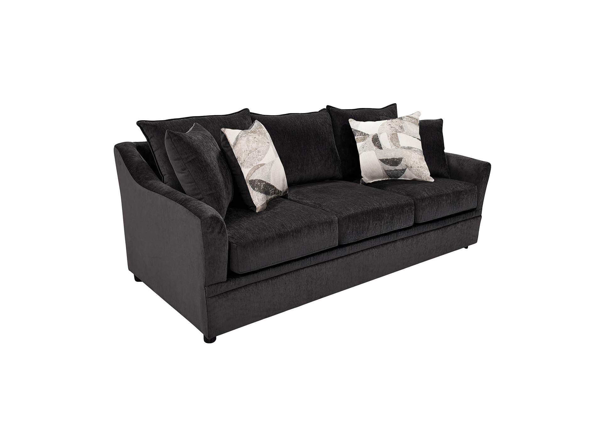 SYLVIE SOFA WITH 4 ACCENT PILLOWS - LUSH MINK - GRAY image 1