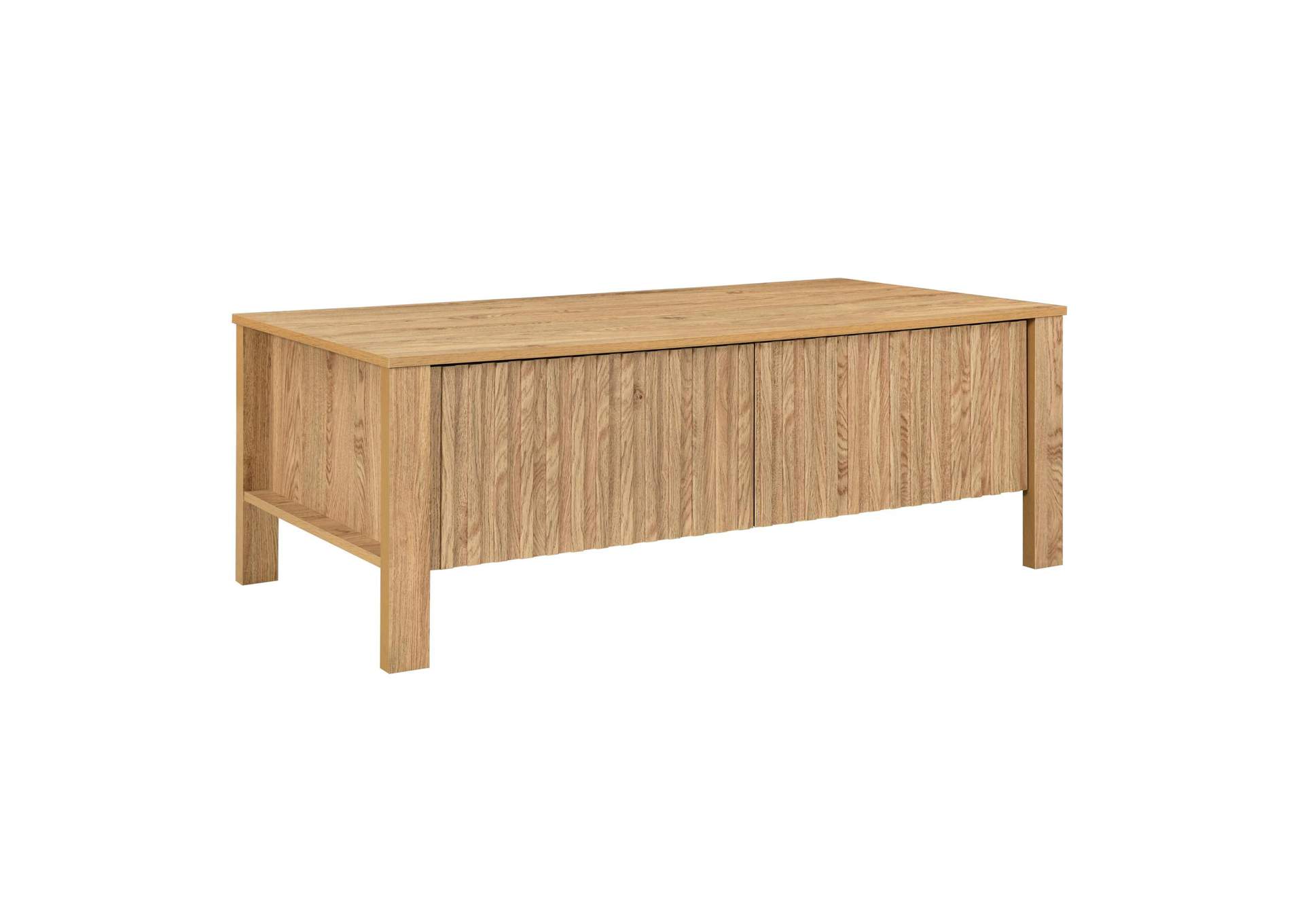 THAYER 47" TWO DRAWER COFFEE TABLE - NATURAL image 1
