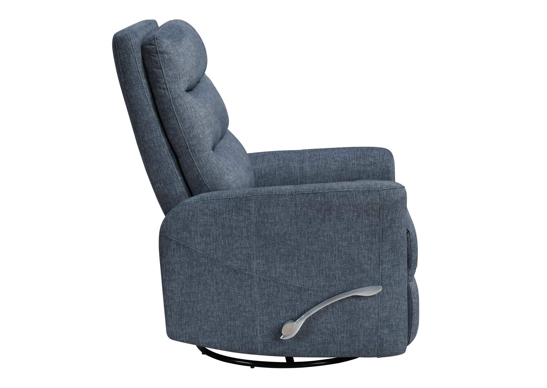 TAKAMI SWIVEL RECLINER - BLUE POLY image 5