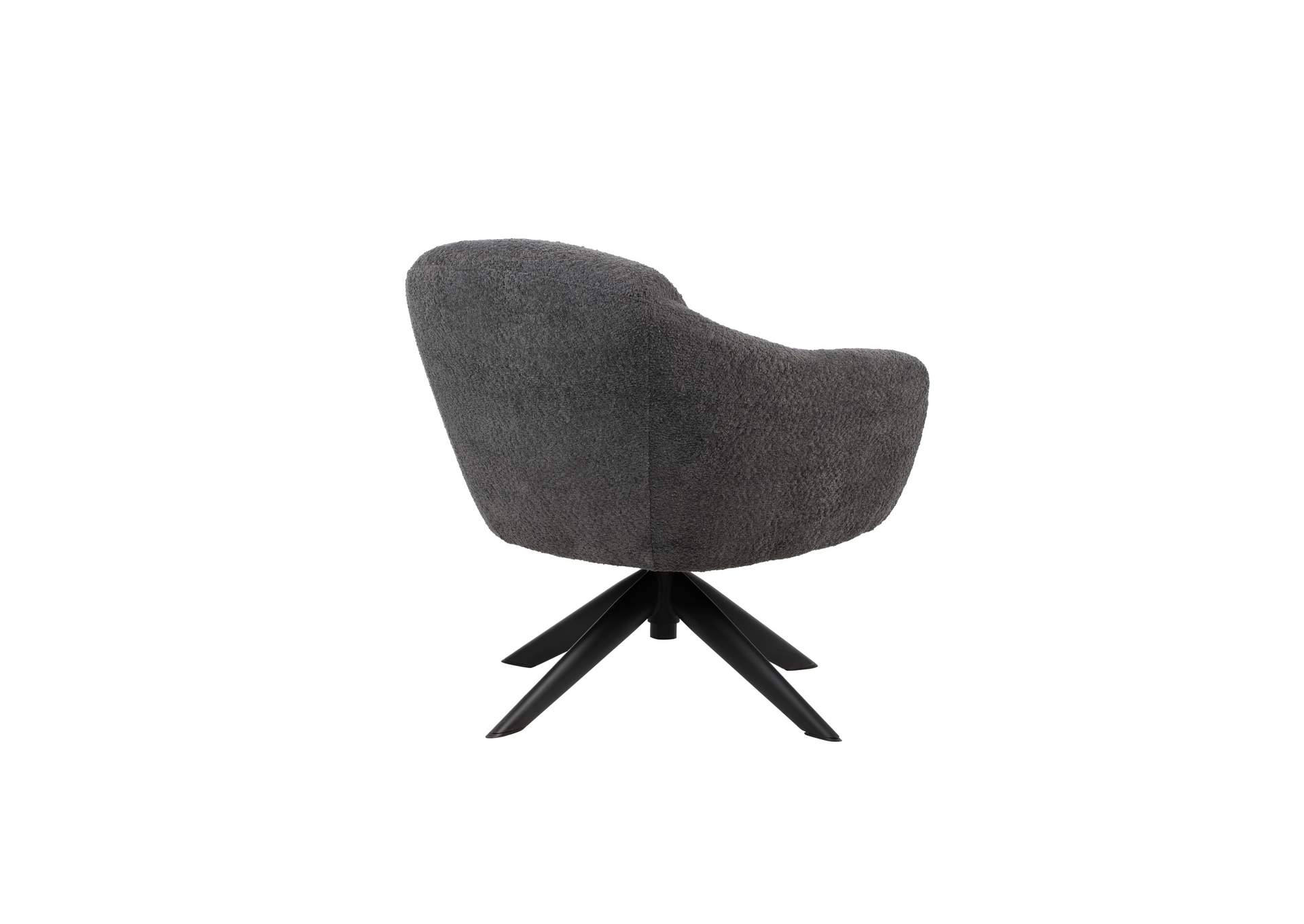 FLEMING BOUCLE SWIVEL LOUNGE CHAIR - 1 PER CARTON - GRAY image 5