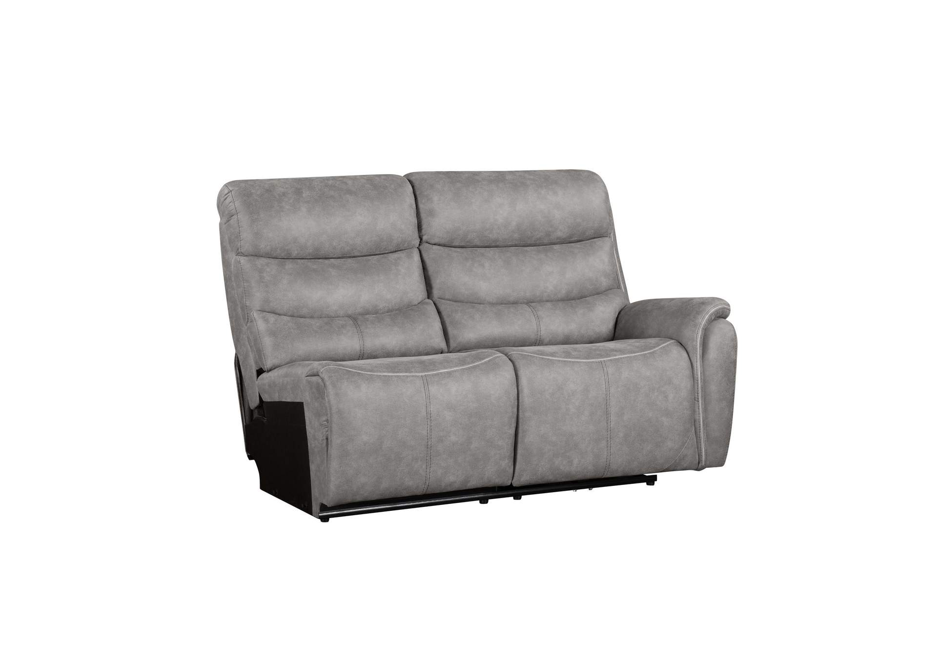 KAMARI RIGHT ARM FACING LOVESEAT WITH ONE POWER HEAD REST AND FOOT REST - GRAY image 1