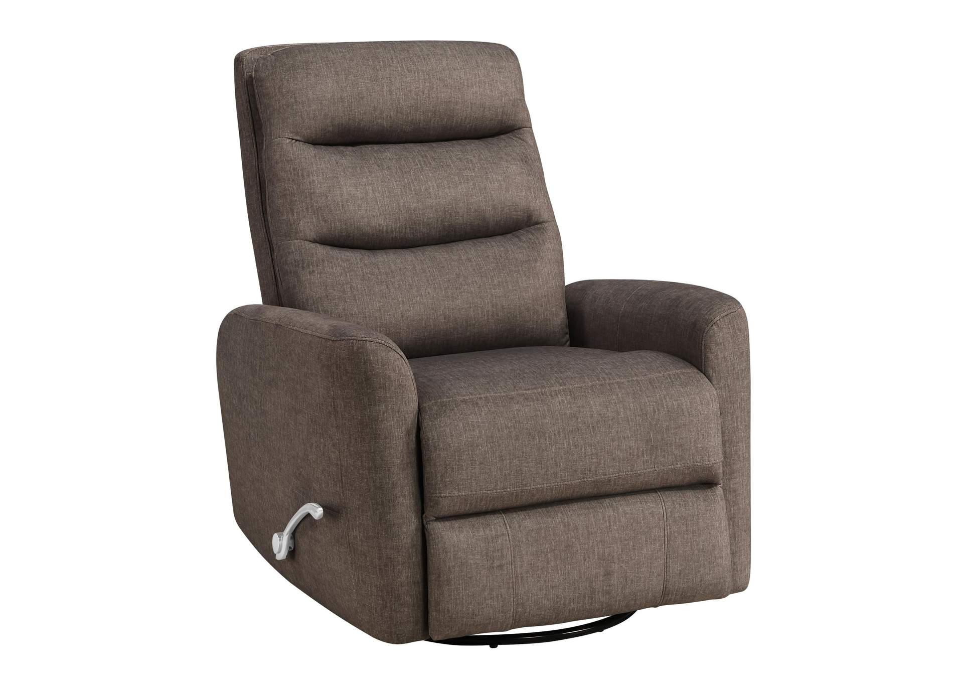 TAKAMI SWIVEL RECLINER - CHOCOLATE POLY image 1