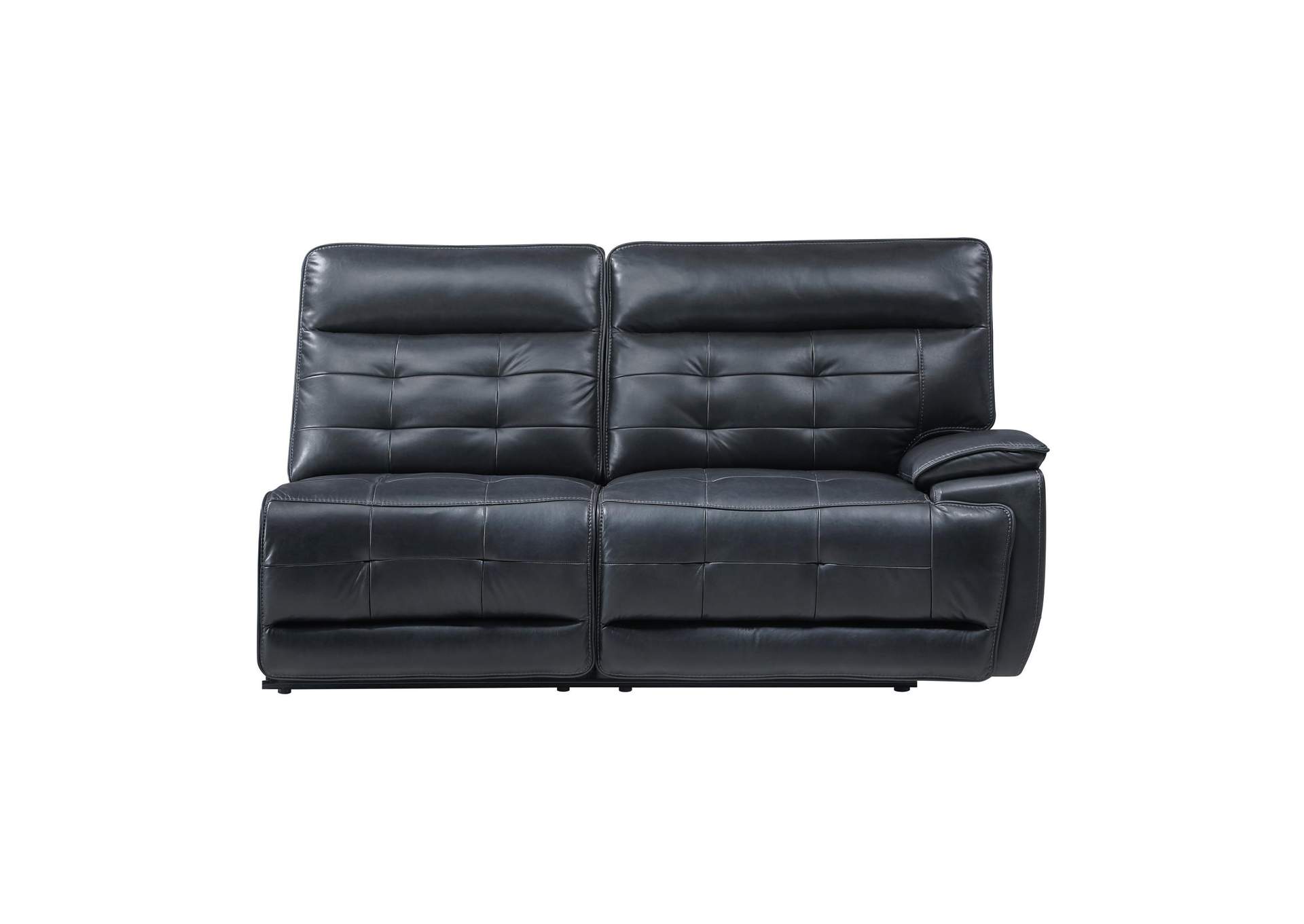 WARNER RIGHT ARM FACING LOVESEAT WITH 1 RECLINER - BLACK image 3