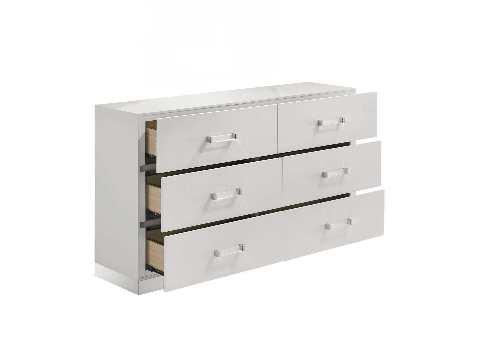 EUROPA - QUEEN 4 PIECE SET - BED, DRESSER, MIRROR, NIGHTSTAND