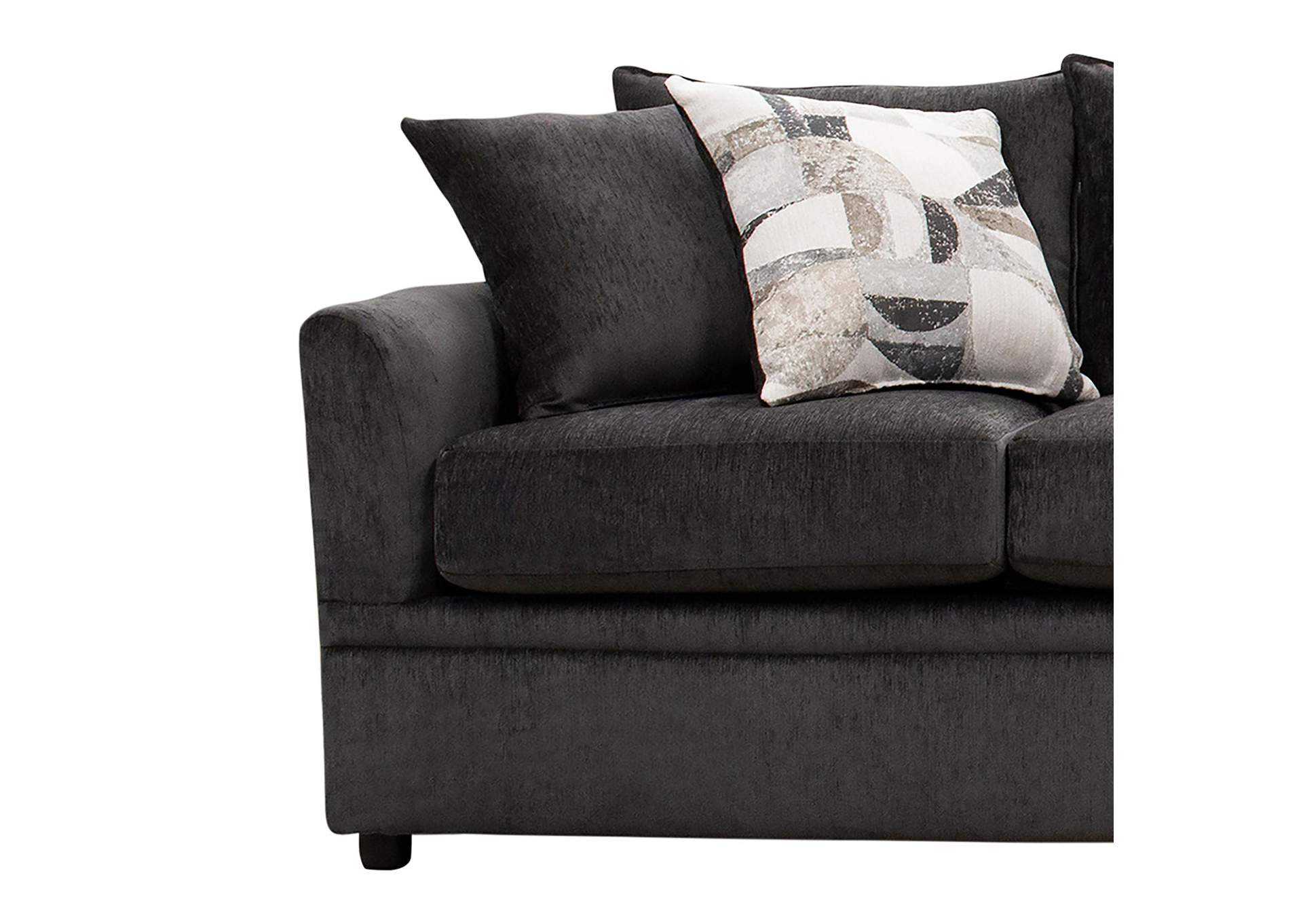 SYLVIE SOFA WITH 4 ACCENT PILLOWS - LUSH MINK - GRAY image 6