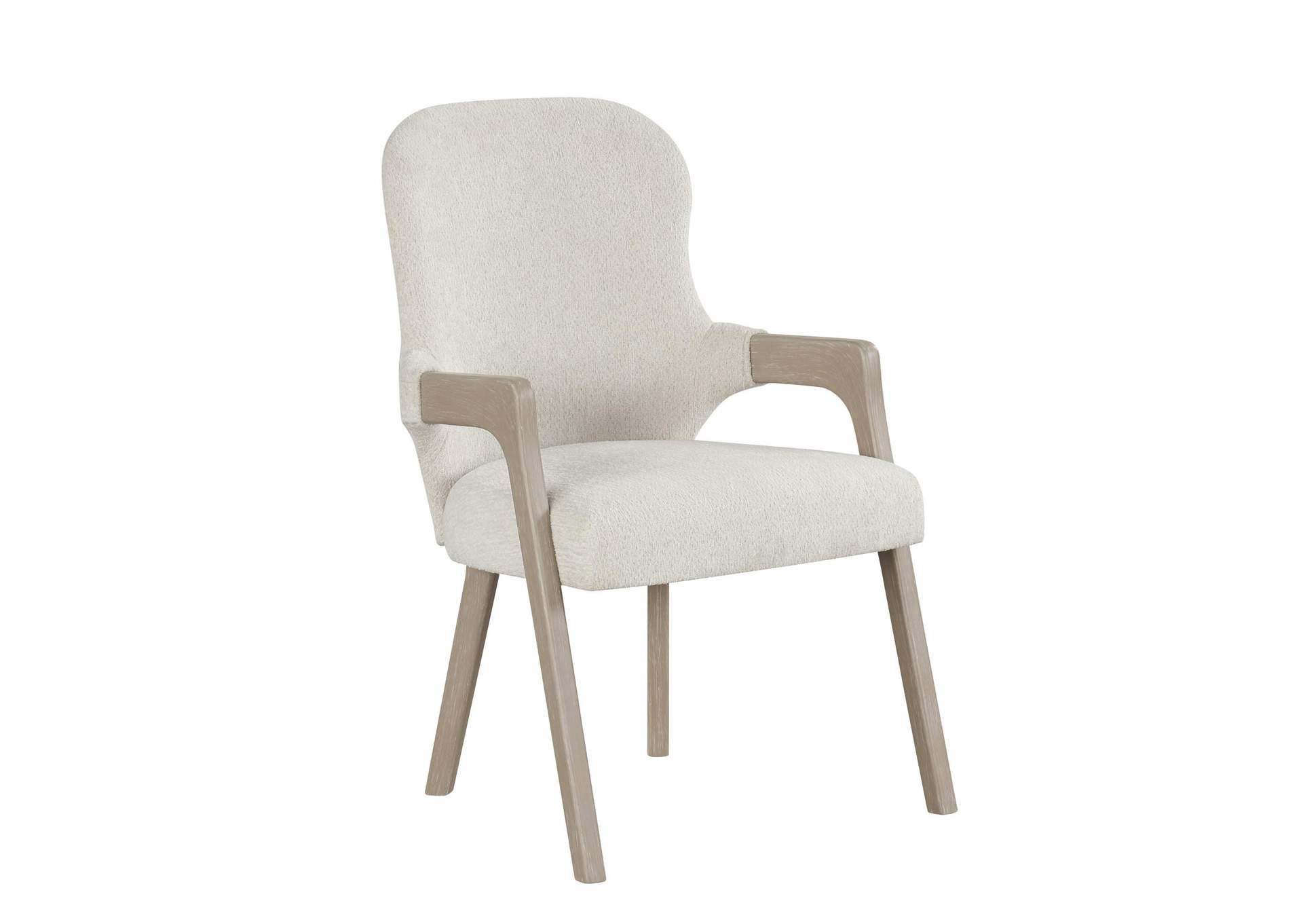 GWENDOLYN UPHOLSTERED ARM CHAIR - 2 PER CARTON - CERUSED TAUPE image 1