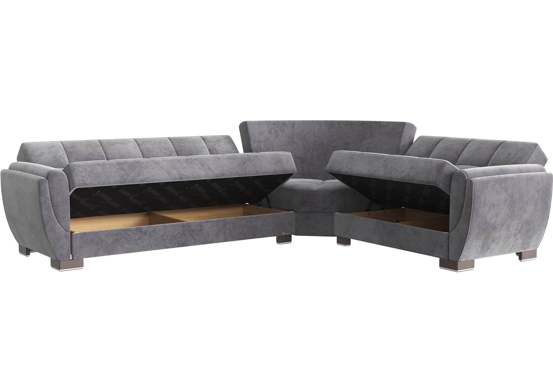 Armada Air Sectional S+L+W - #101 Microfiber Gray image 3