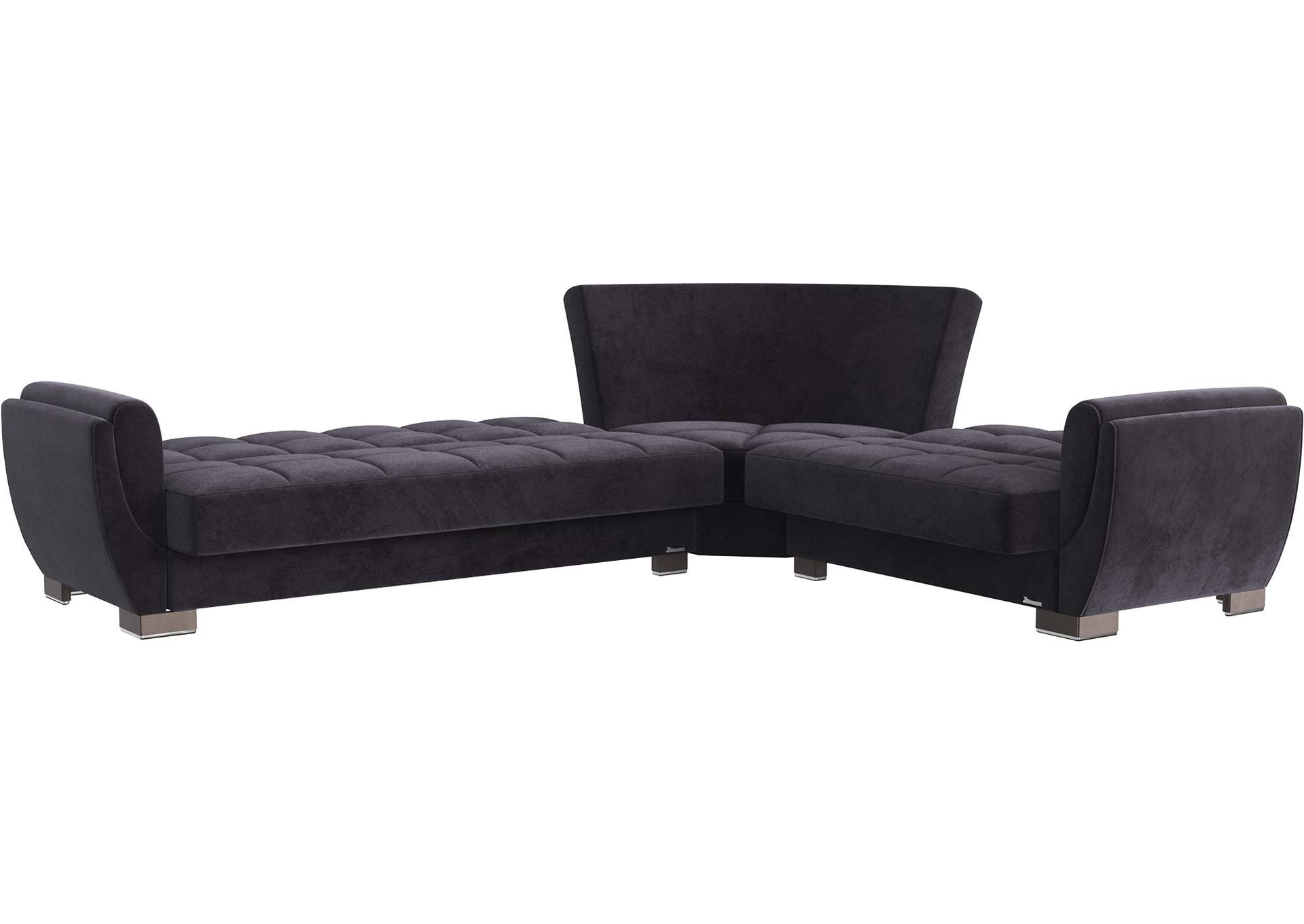 Armada Air Sectional S+L+W - #103 Microfiber Black image 4