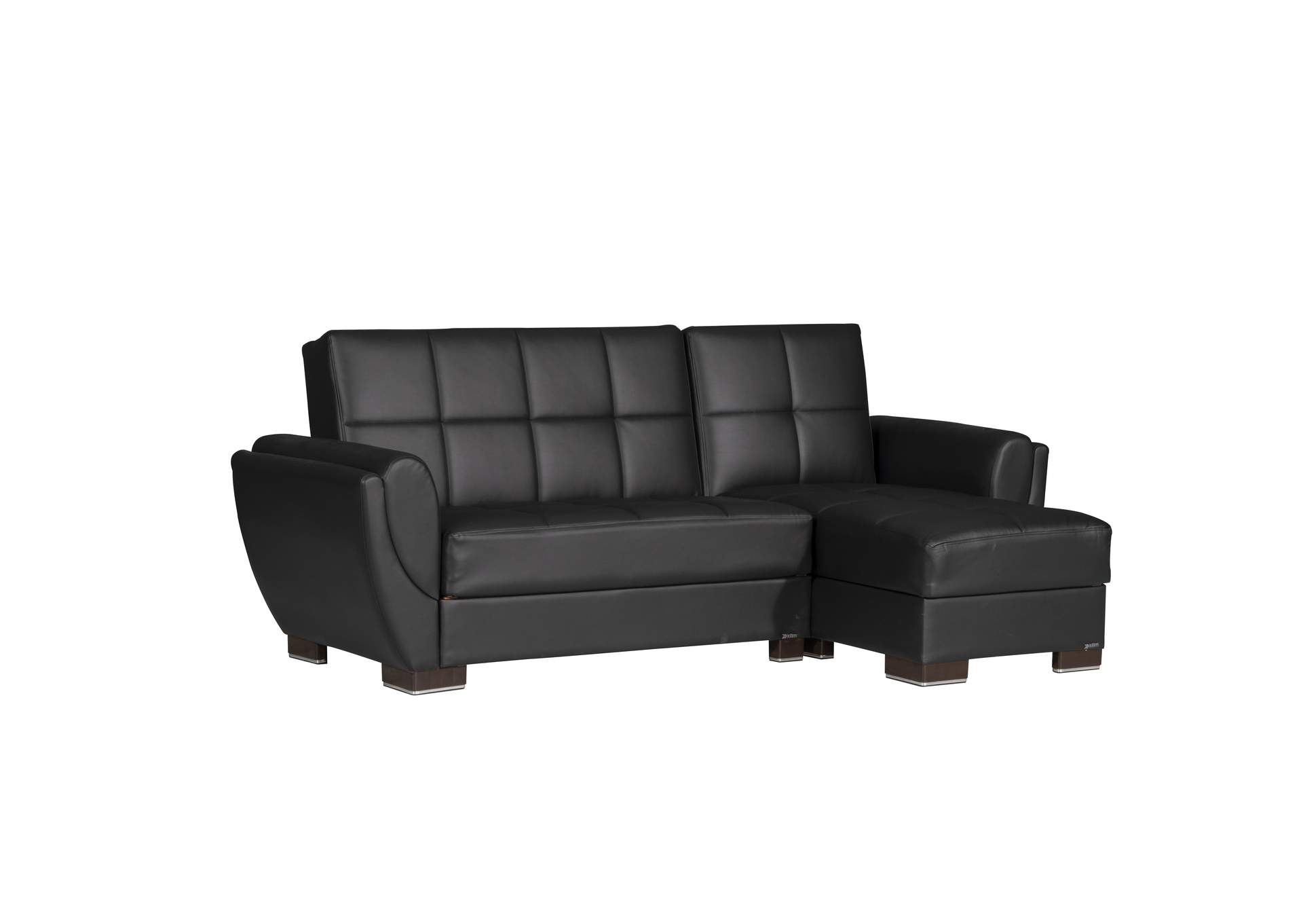 Armada Air Lounge Sectional Sectional (L+C) - #115 Black Pu image 1